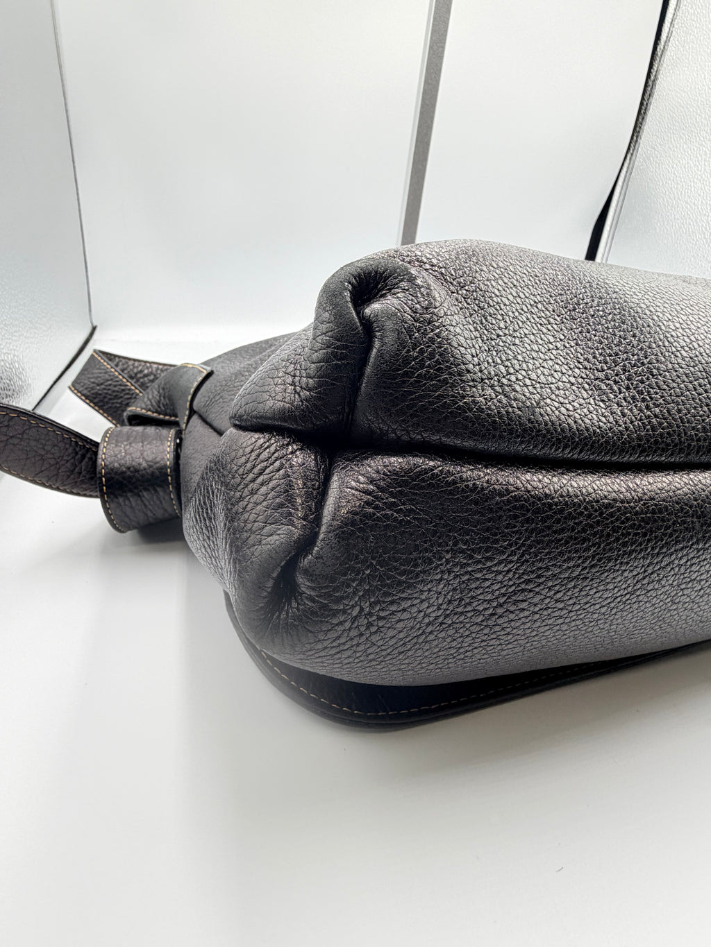 Givenchy Life Black Pebbled Leather Crossbody / Shoulder Bag