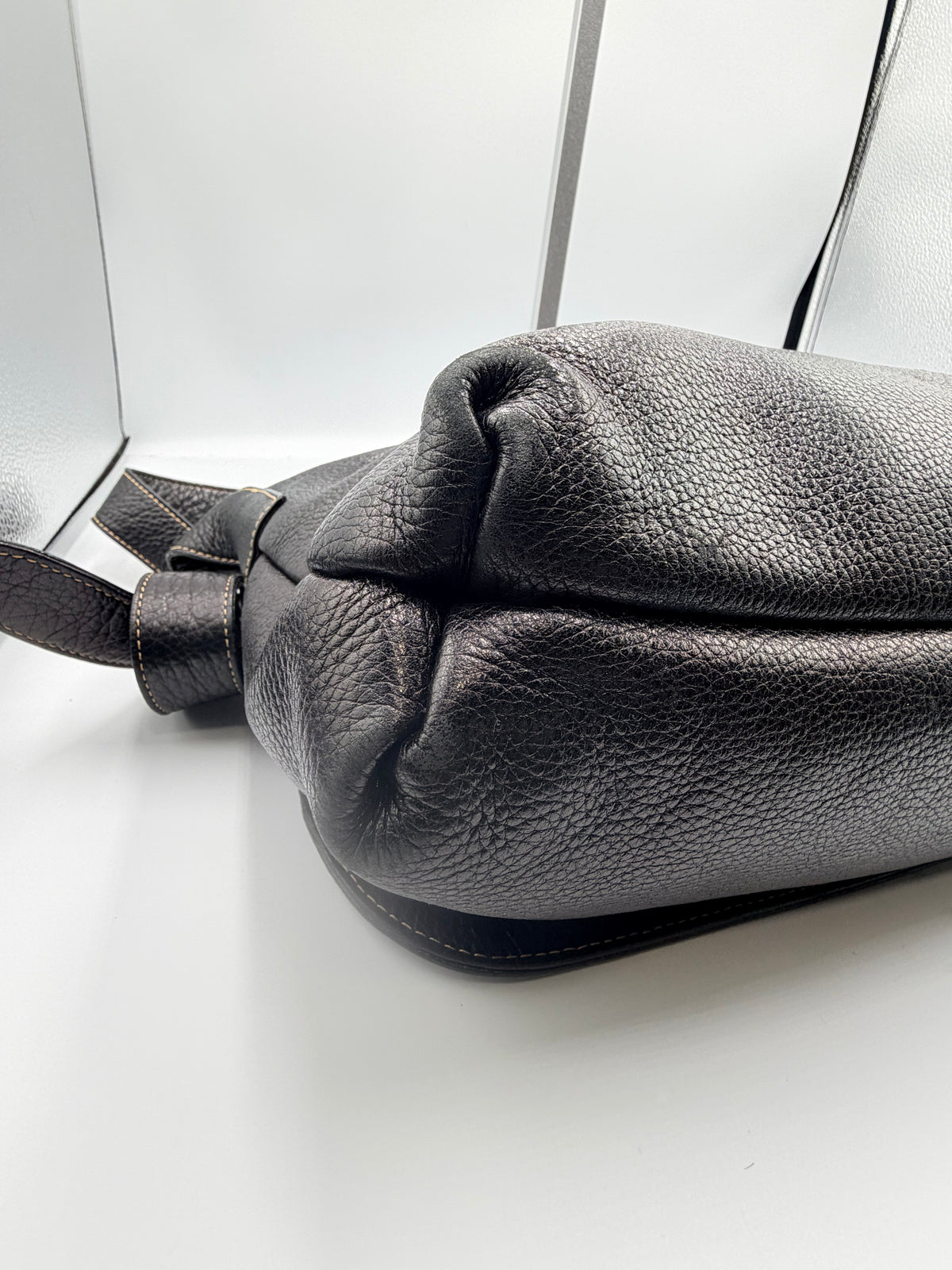 Givenchy Life Black Pebbled Leather Crossbody / Shoulder Bag