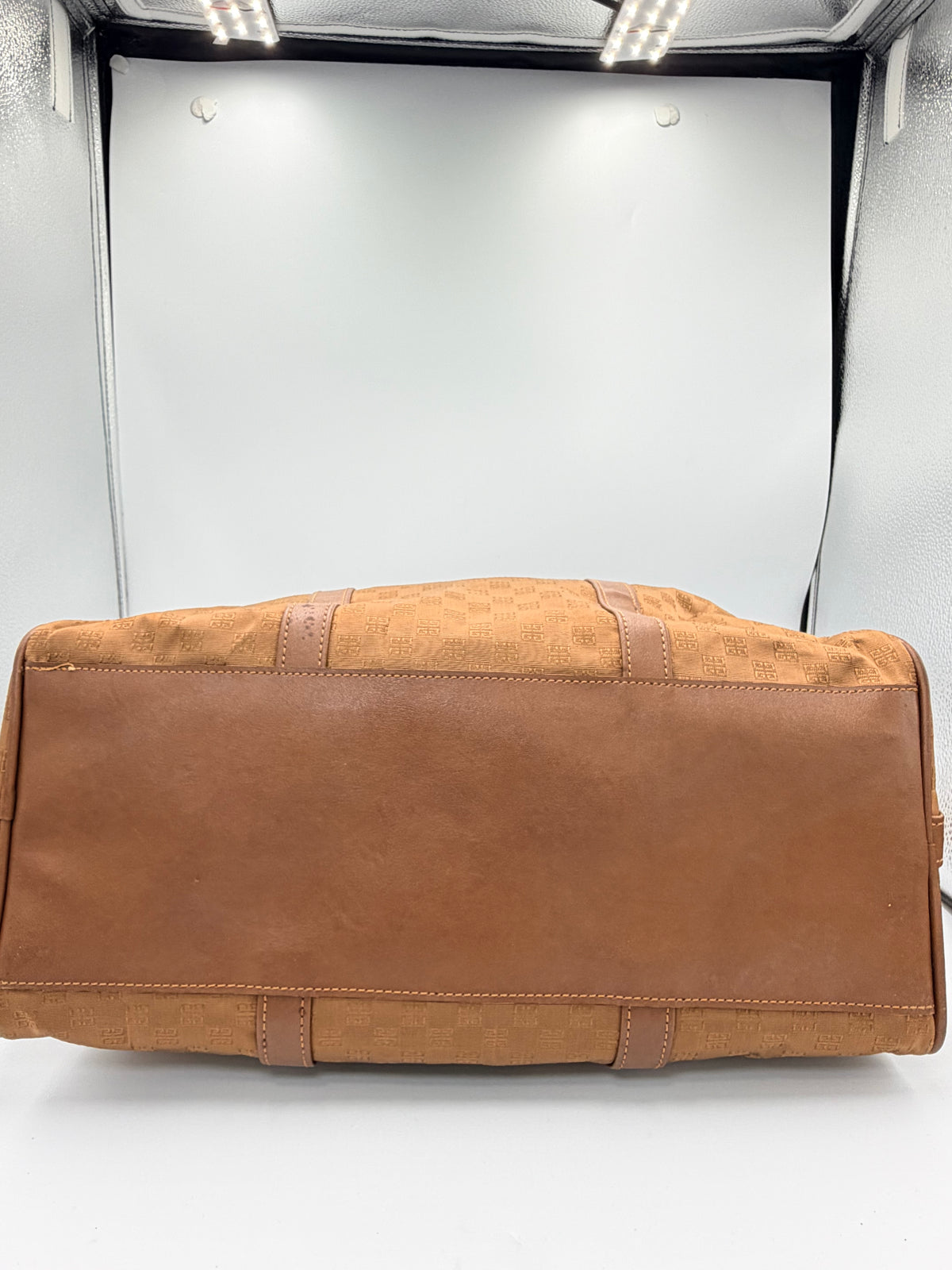Givenchy Vintage 4G Monogram Boston Bag with Crossbody Stra