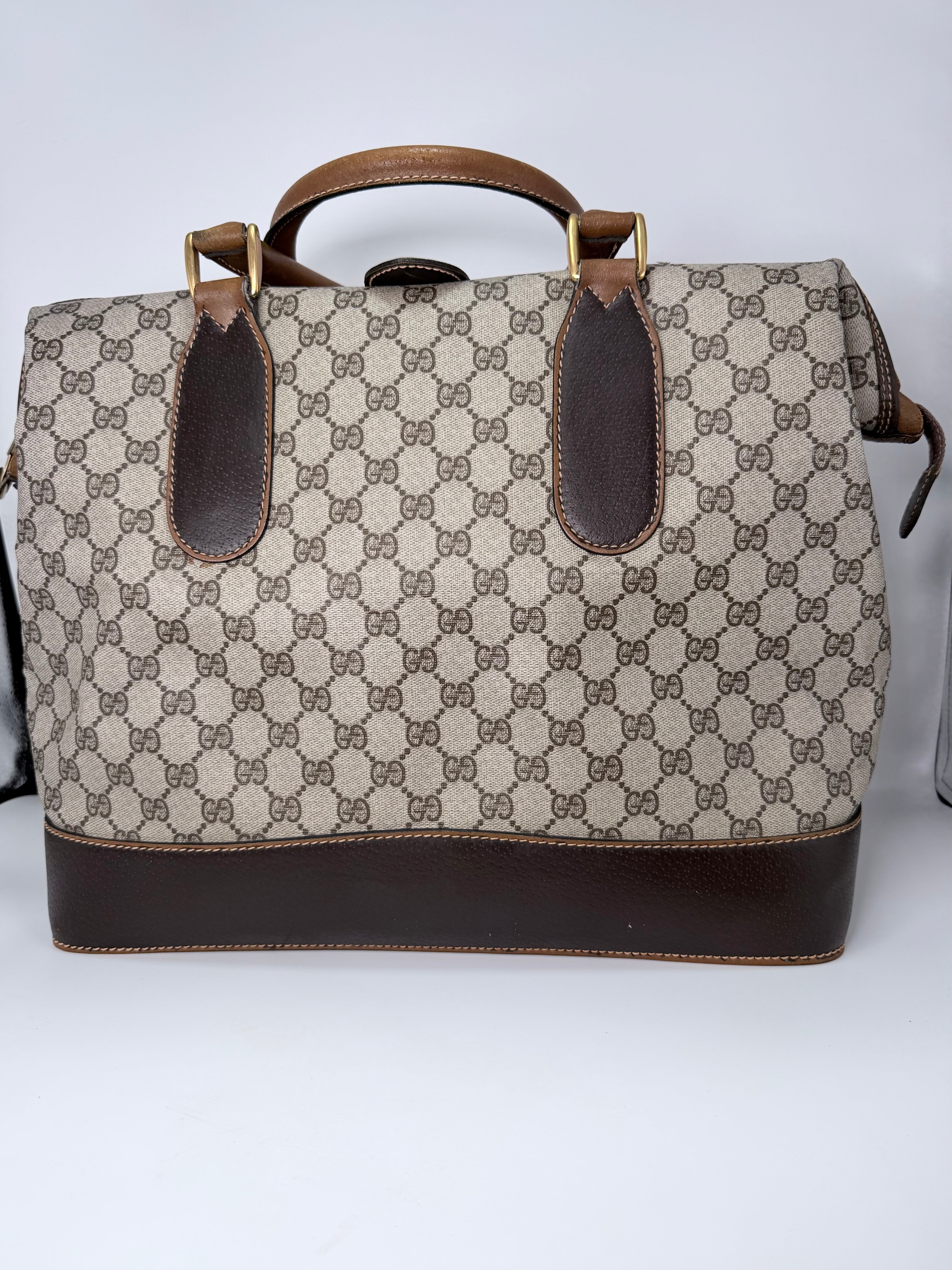 Gucci Vintage Bag – Brown Leather & Monogram