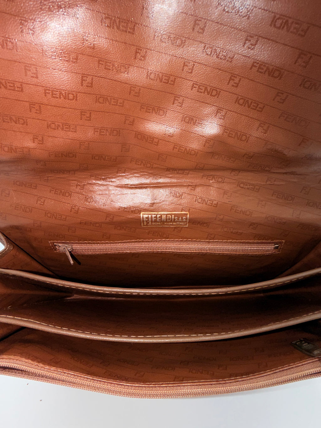 Fendi Zucca Monogram Wristlet Clutch