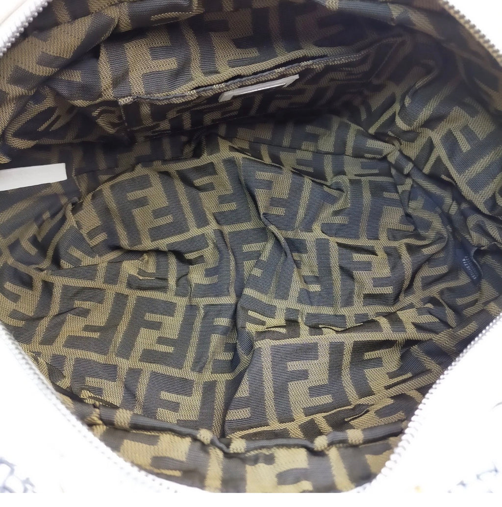 Fendi Spy Bag – White Nappa Leather Braided Handle Satchel