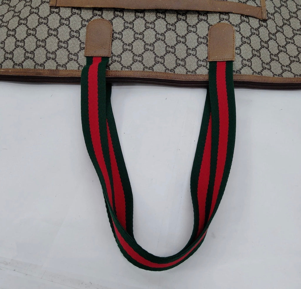 Gucci Plus GG Supreme Web Tote/ Travel Bag