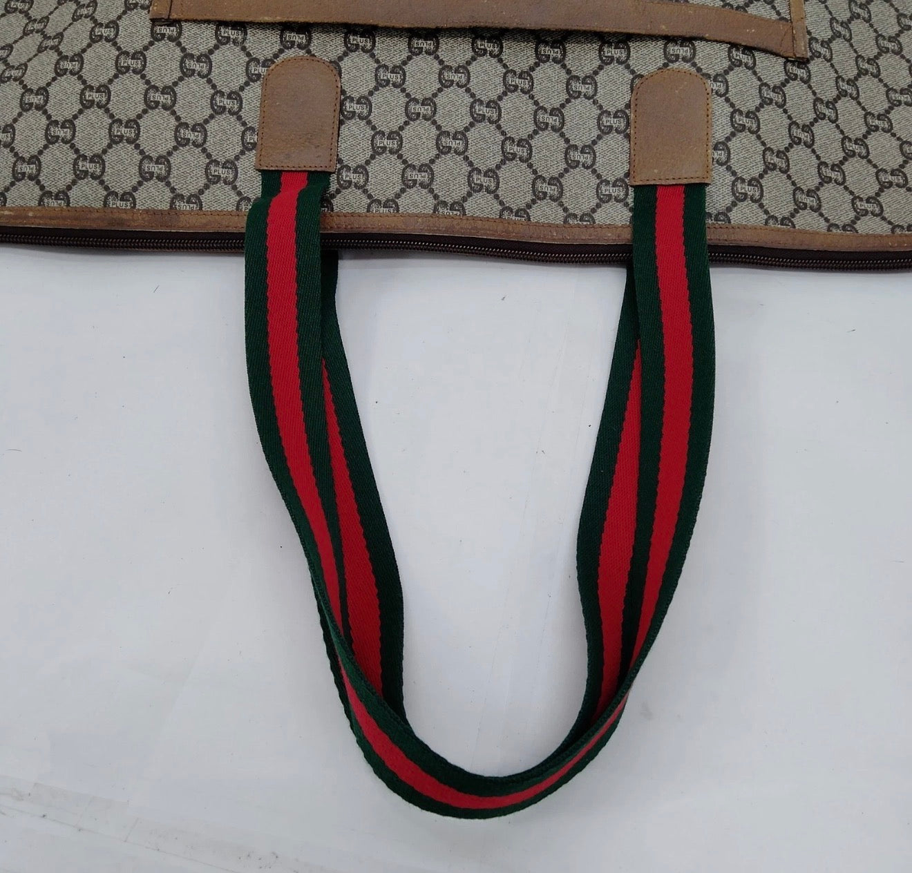 Gucci Plus GG Supreme Web Tote/ Travel Bag