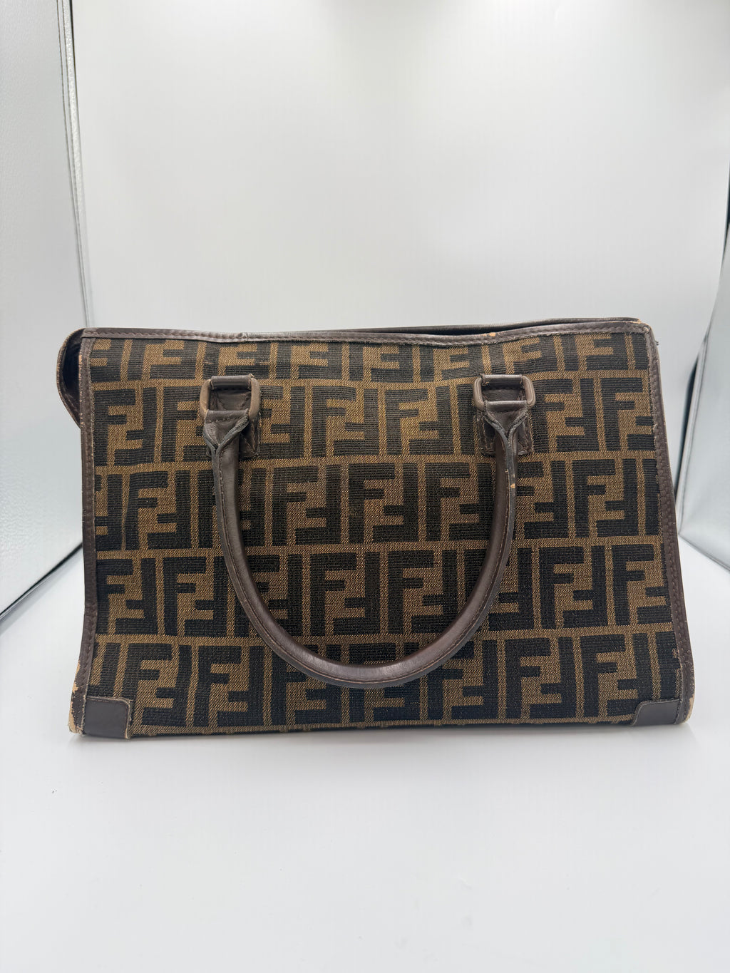 Fendi Zucca Monogram Tote Bag – Brown