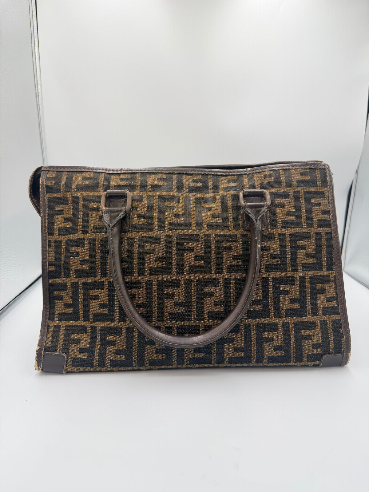 Fendi Zucca Monogram Tote Bag – Brown