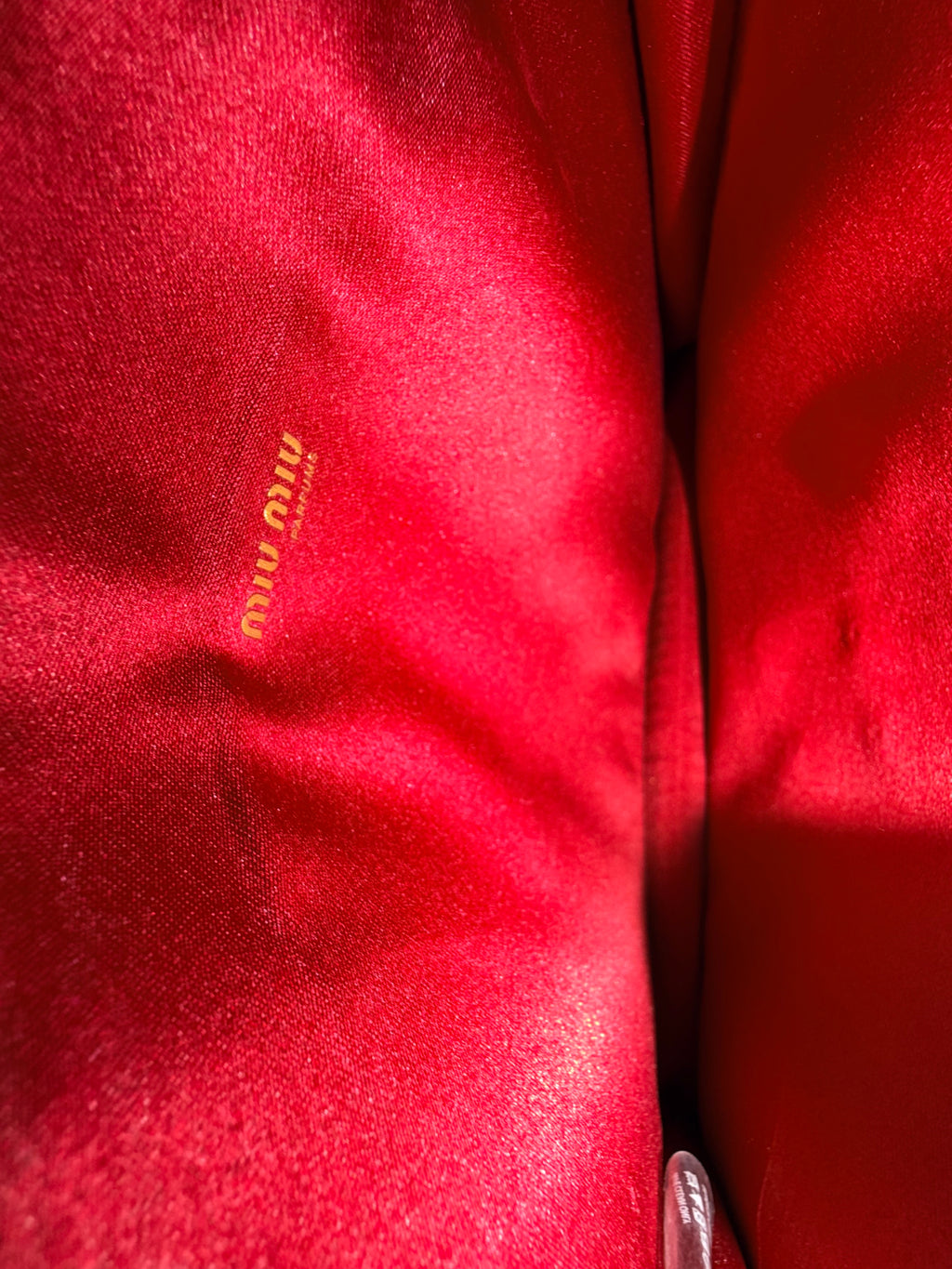 MIU MIU Red Patent Leather Clutch – High Gloss Statement
