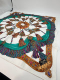 Celine Tassel & Jewel Print Cotton Scarf by (Tags Attached)
