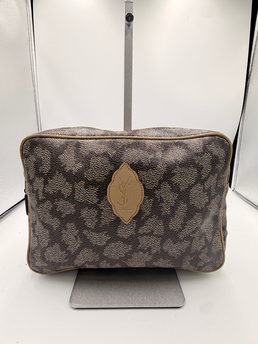 Yves Saint Laurent Monogram Cosmetic Pouch / Clutch