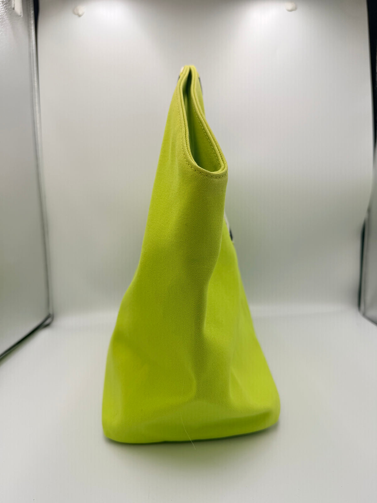 Emilio Pucci Lime Green Canvas Tote Bag