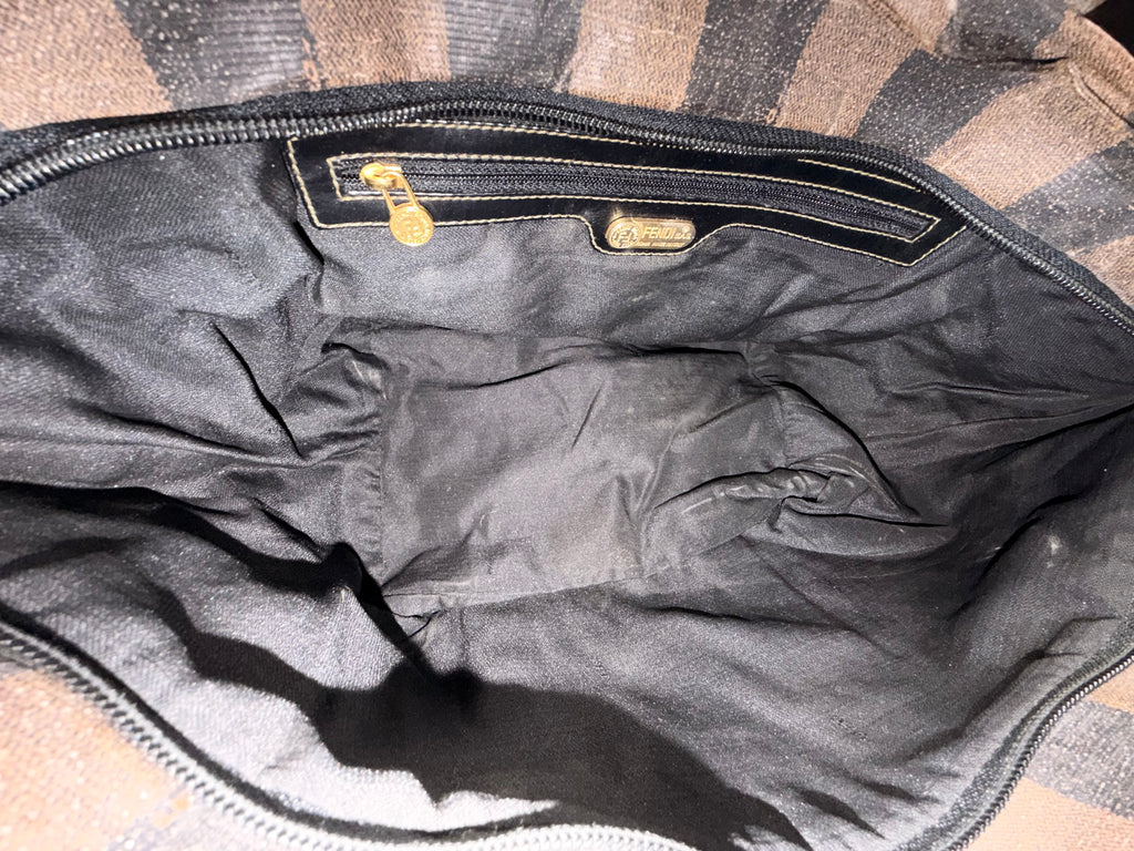 Vintage Fendi Pequin Stripe Tote