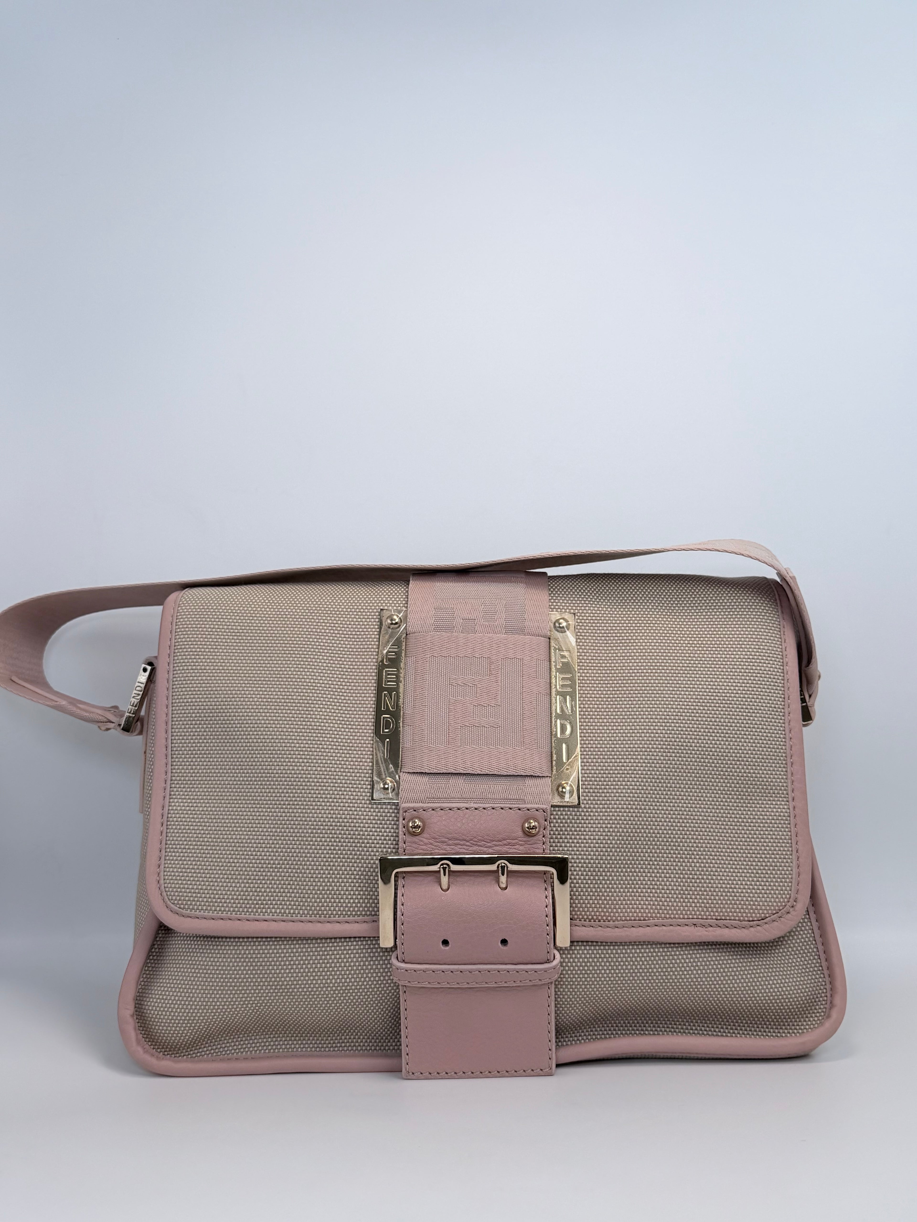 Fendi Canvas & Leather Shoulder – Never Used