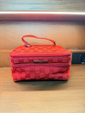 Gucci Red GG Monogram Vanity Case