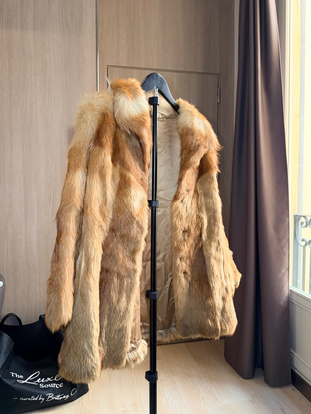 Vintage Golden Fox Fur Coat – S - 022