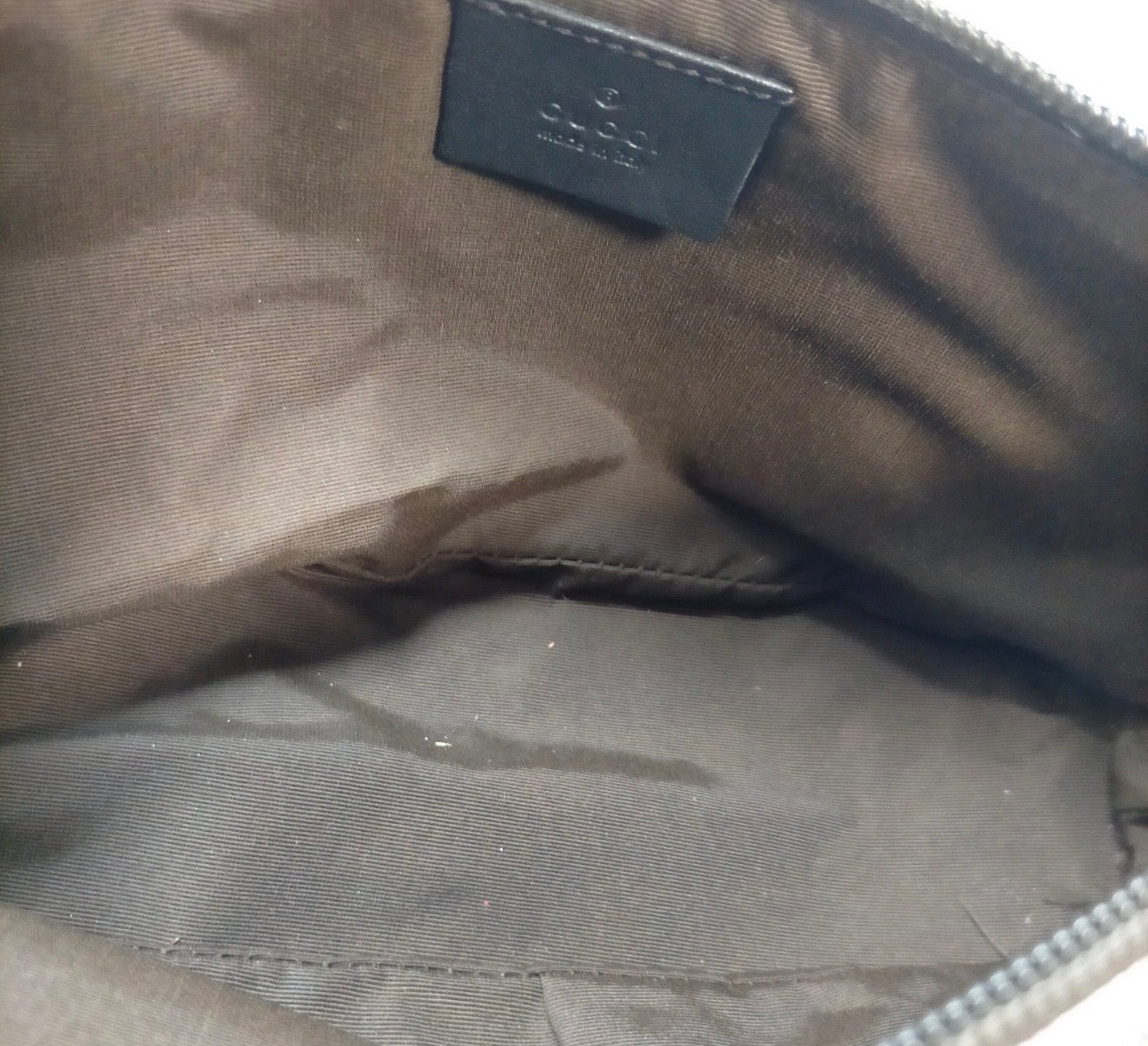Gucci GG Canvas Mini Pochette Shoulder Bag - Brown