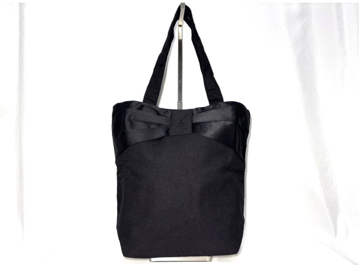 Yves Saint Laurent Black Bow Tote Bag