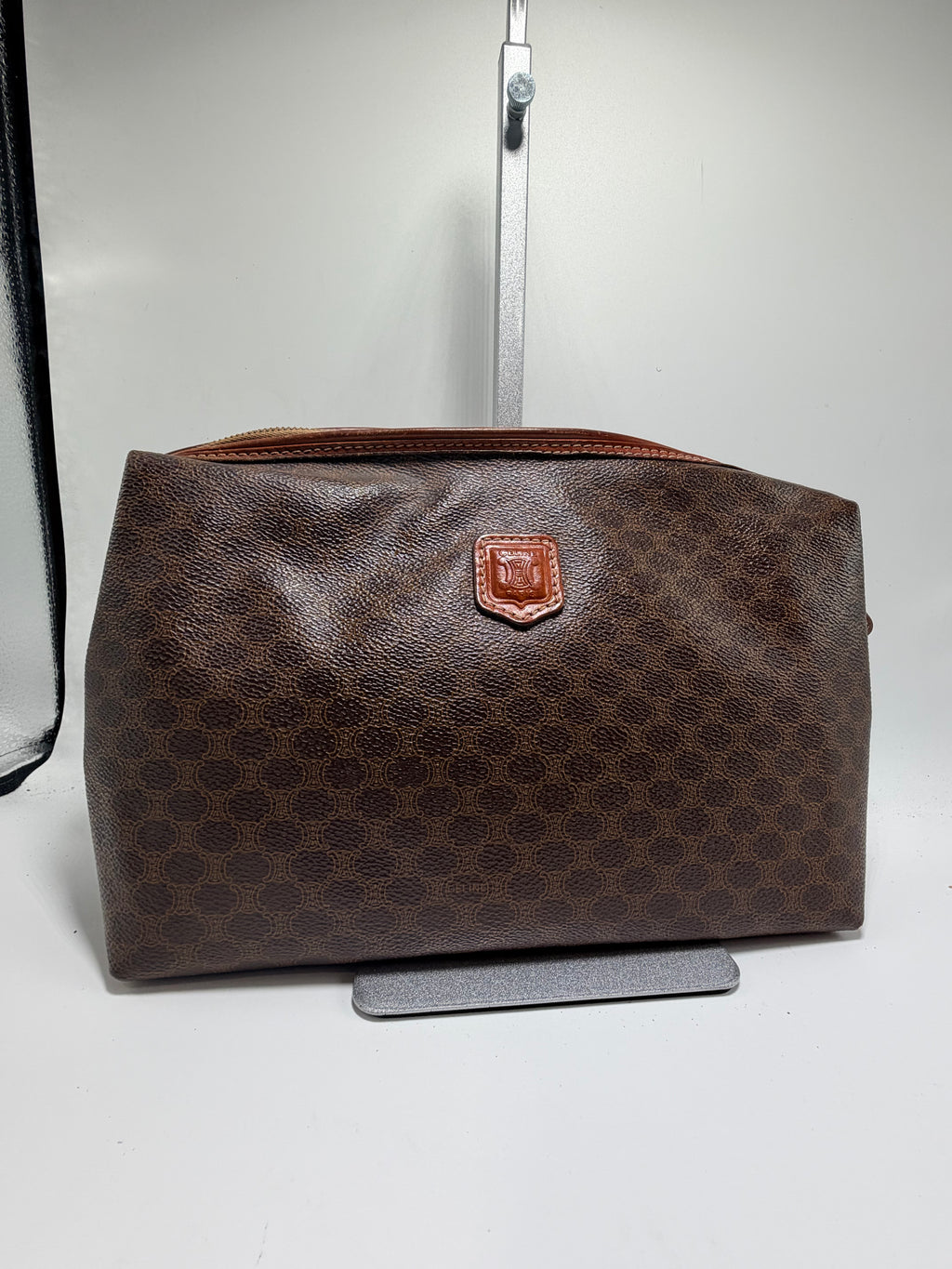 Celine Macadam Cosmetic Pouch – Brown Monogram