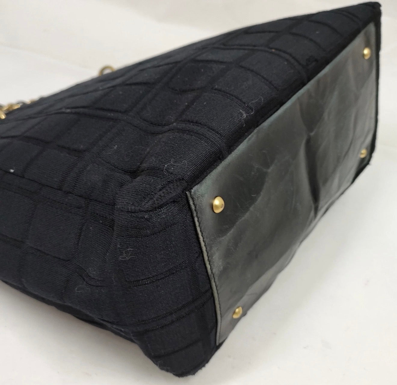 Chanel Black Chocolate Bar Chain Tote