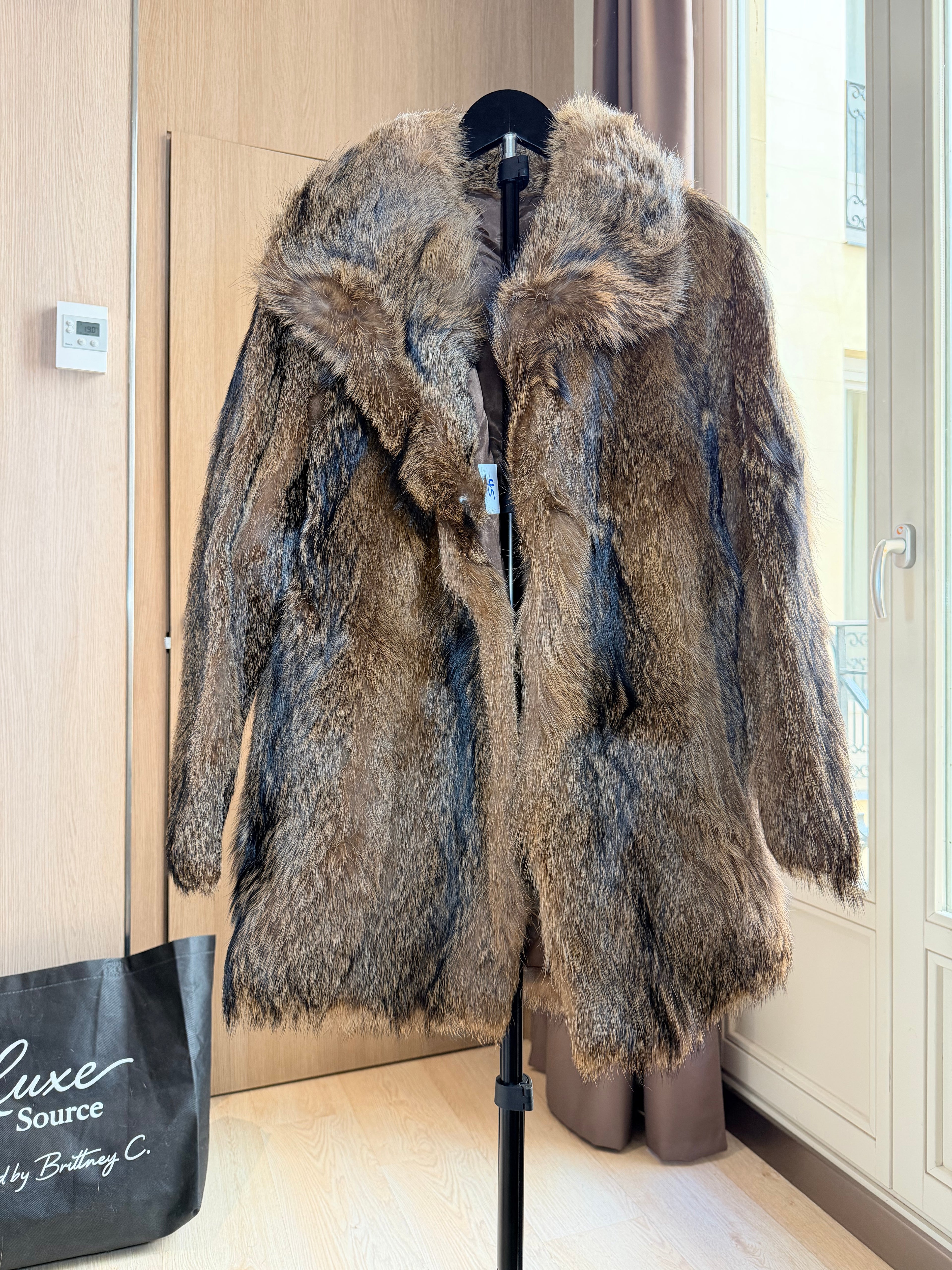 Vintage Coyote Fur Coat – Large - 045