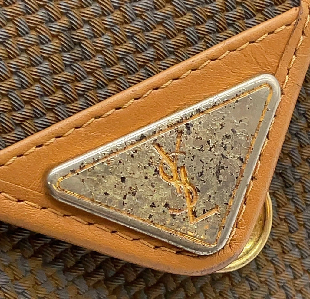 Yves Saint Laurent Woven Envelope Crossbody Bag