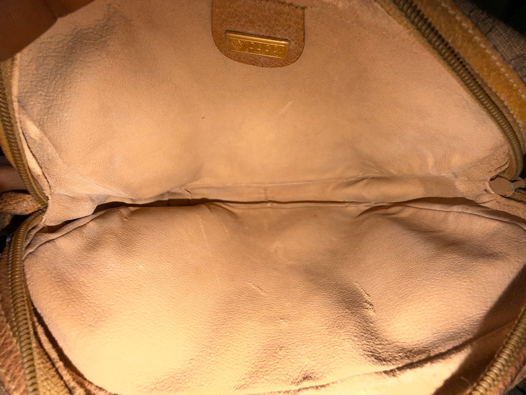 Gucci Monogram Clutch / Wristlet Pouch