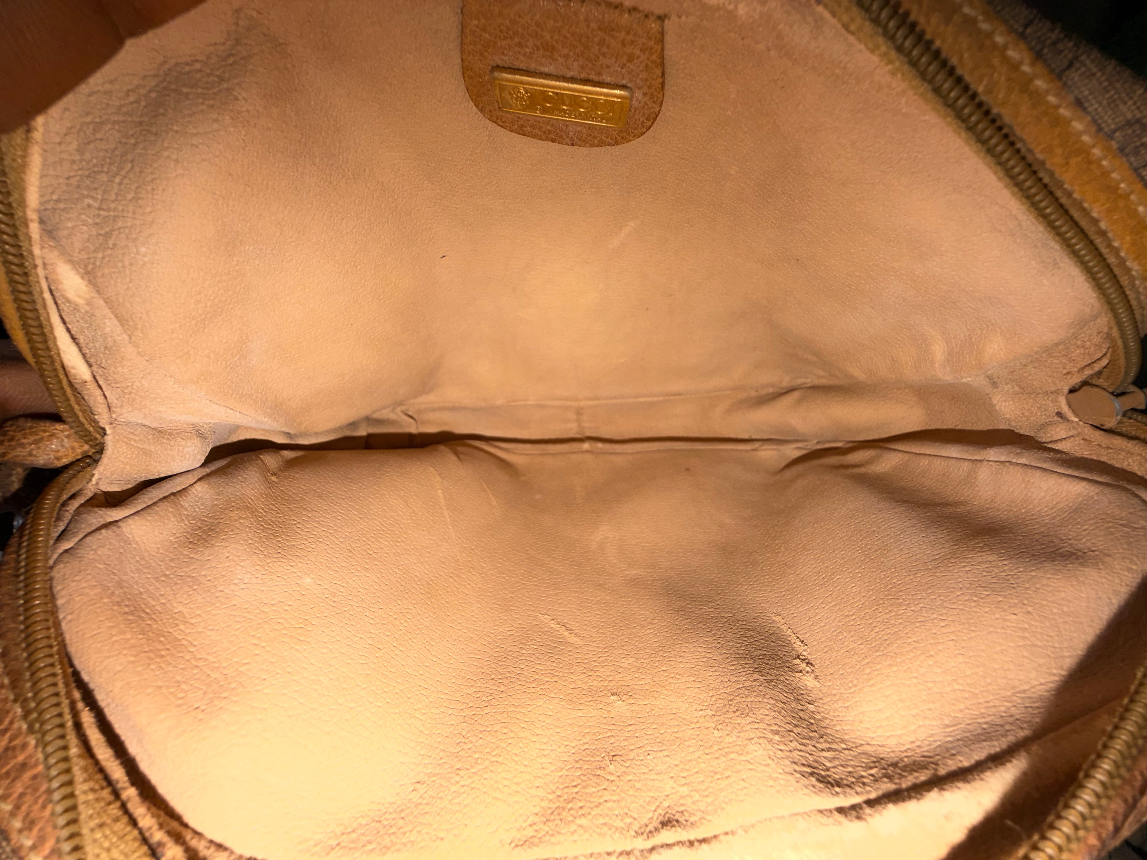 Gucci Monogram Clutch / Wristlet Pouch