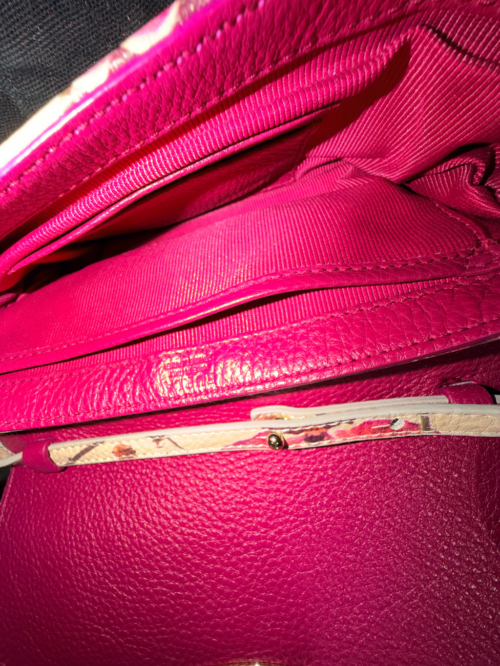 Furla Floral Leather Crossbody Bag