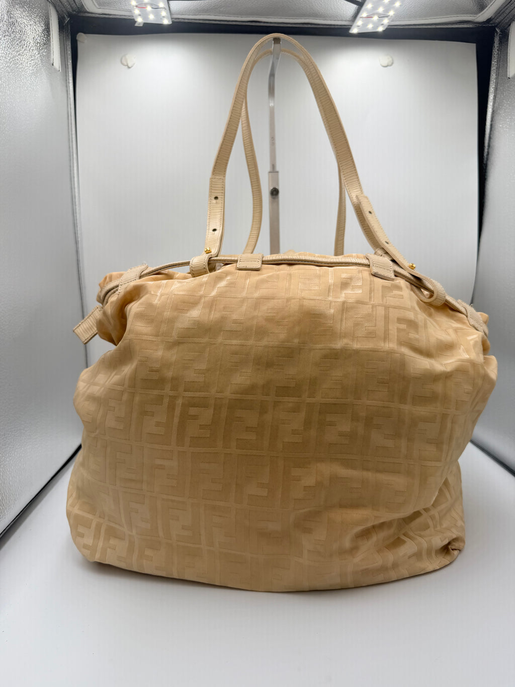 Fendi Large Zucca Monogram Tote Bag – Beige