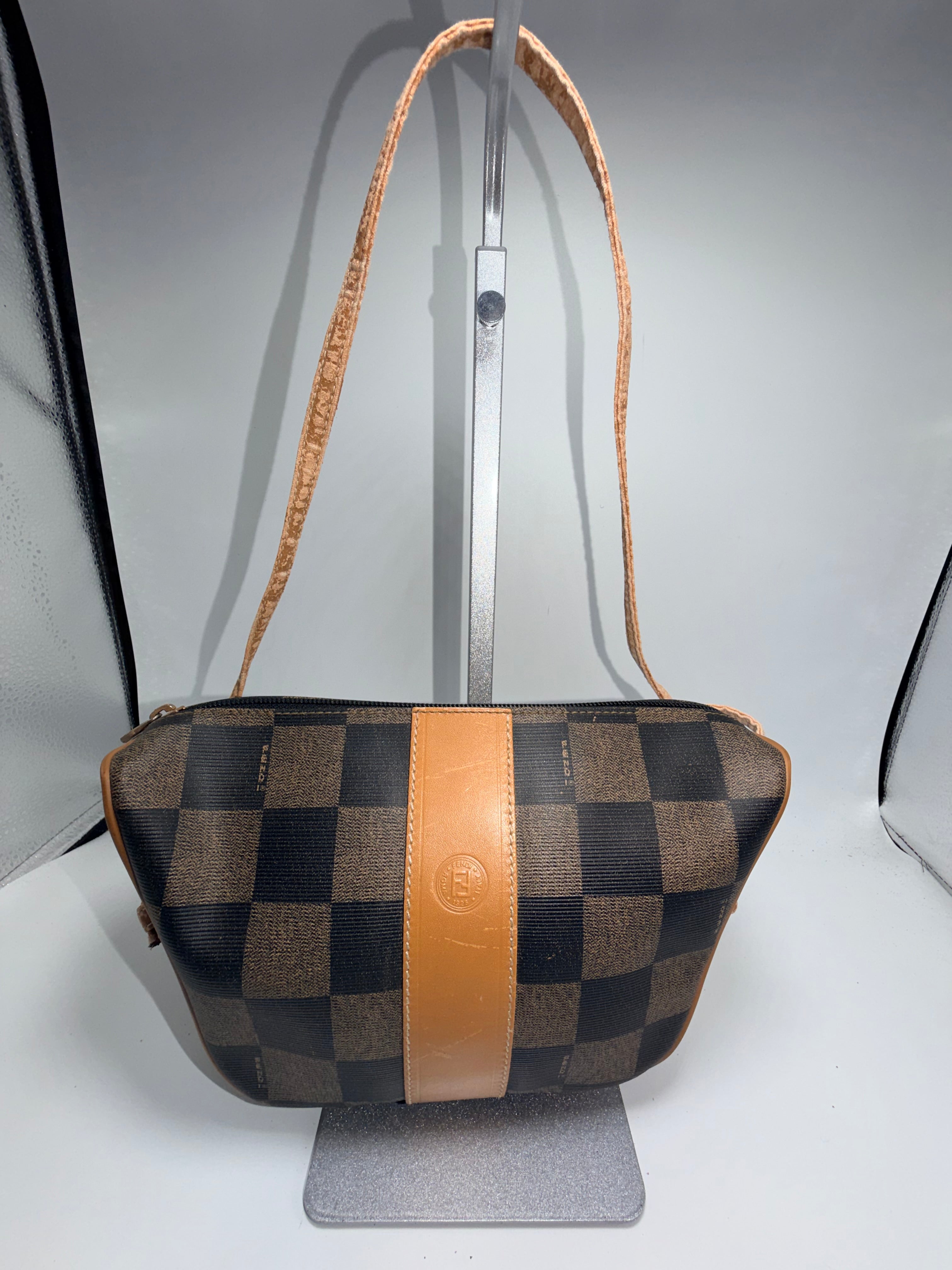 Fendi Zucca Crossbody Bag – Brown Tobacco