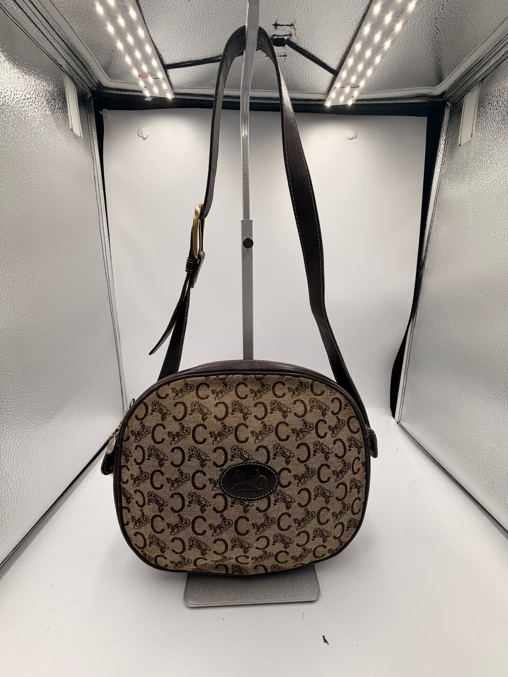 Celine Macadam Oval Crossbody Bag
