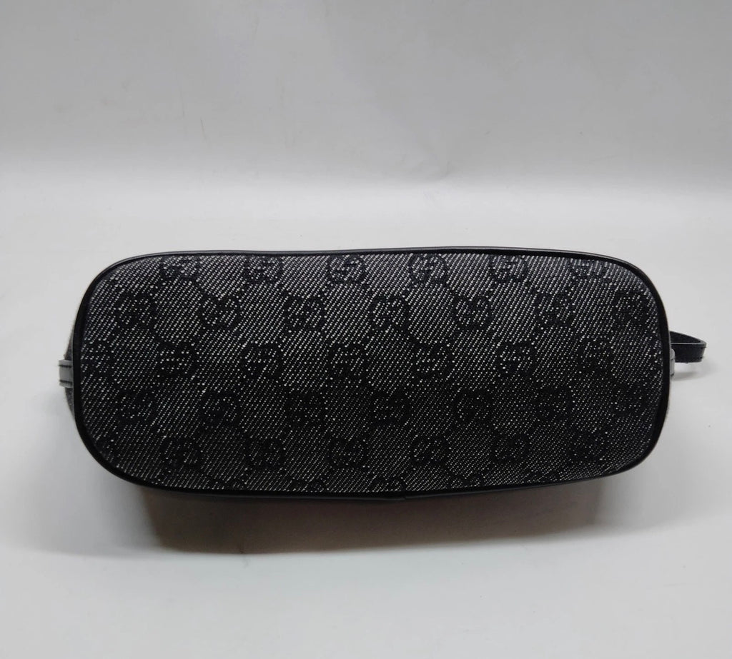 Gucci GG Canvas Mini Pouchette Bag (Black)