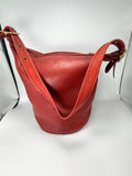 Coach Vintage Leather Bucket Bag – Red