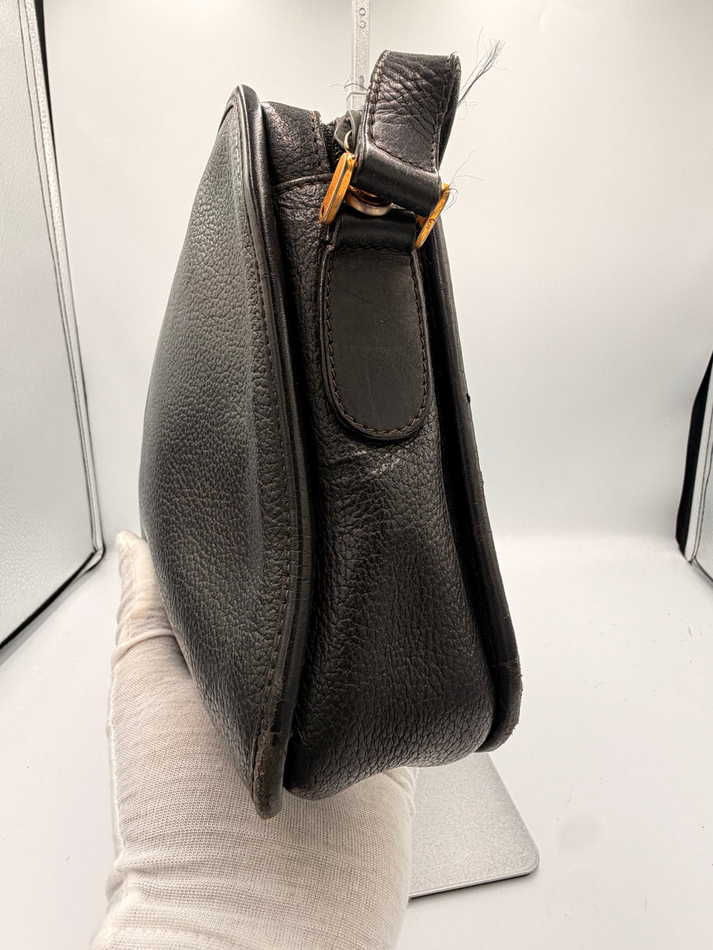 Gucci Black Leather Shoulder Bag