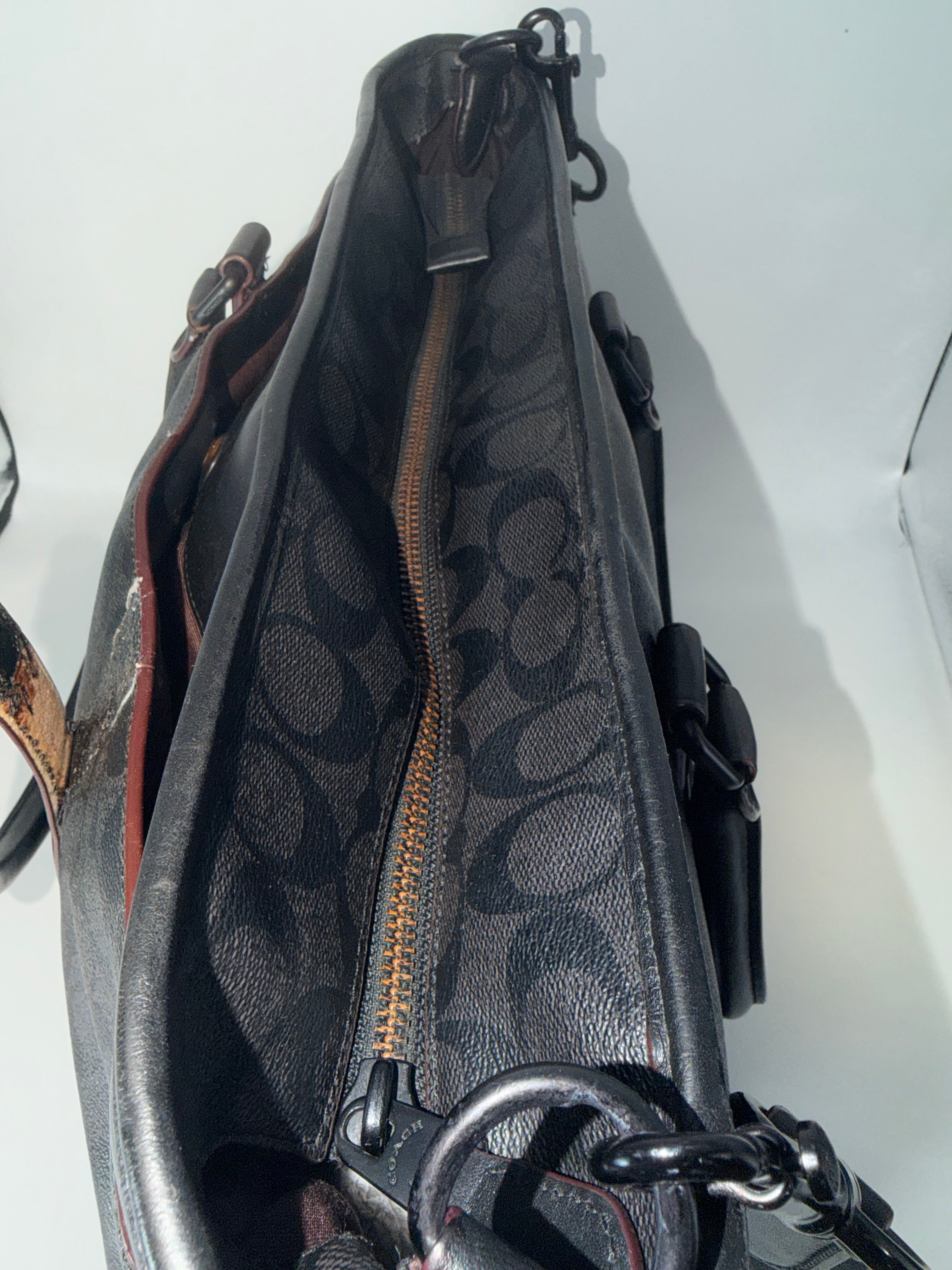 Coach Signature Tote Bag – Black/Grey