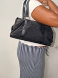 Bvlgari Logo Jacquard Boston Shoulder Bag