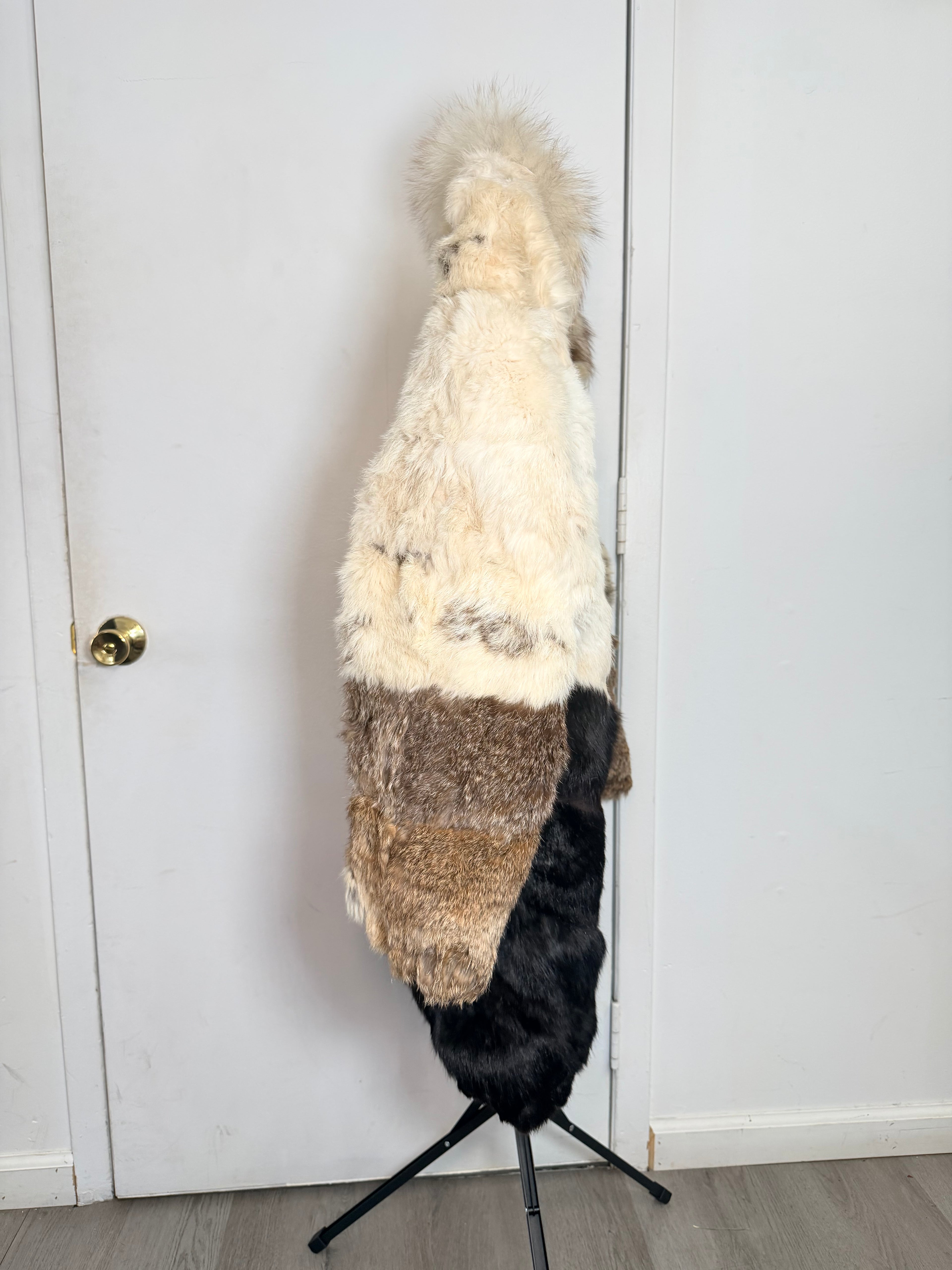 Vintage Rabbit Fur Coat – Large 022