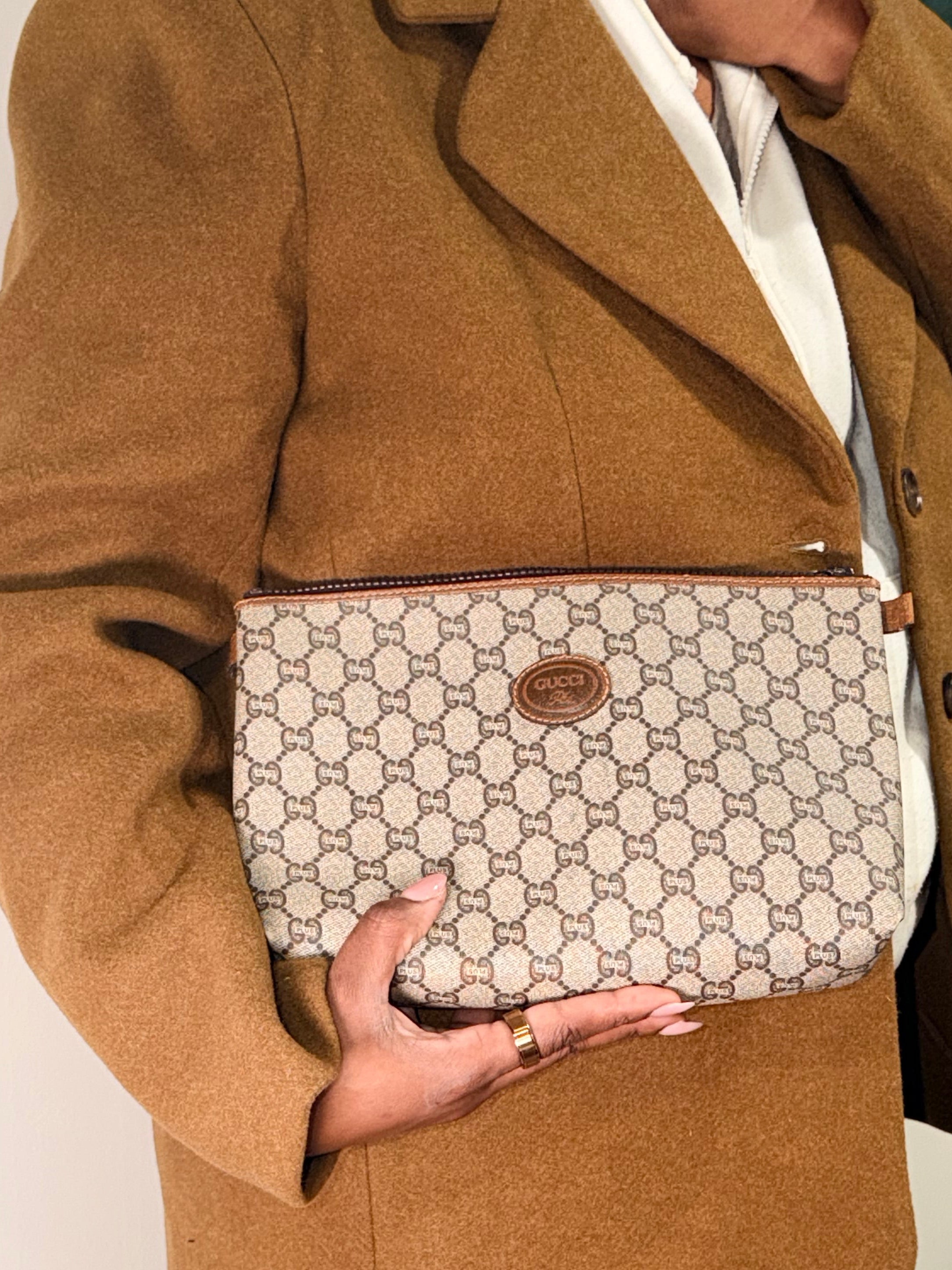 Gucci GG Canvas Clutch