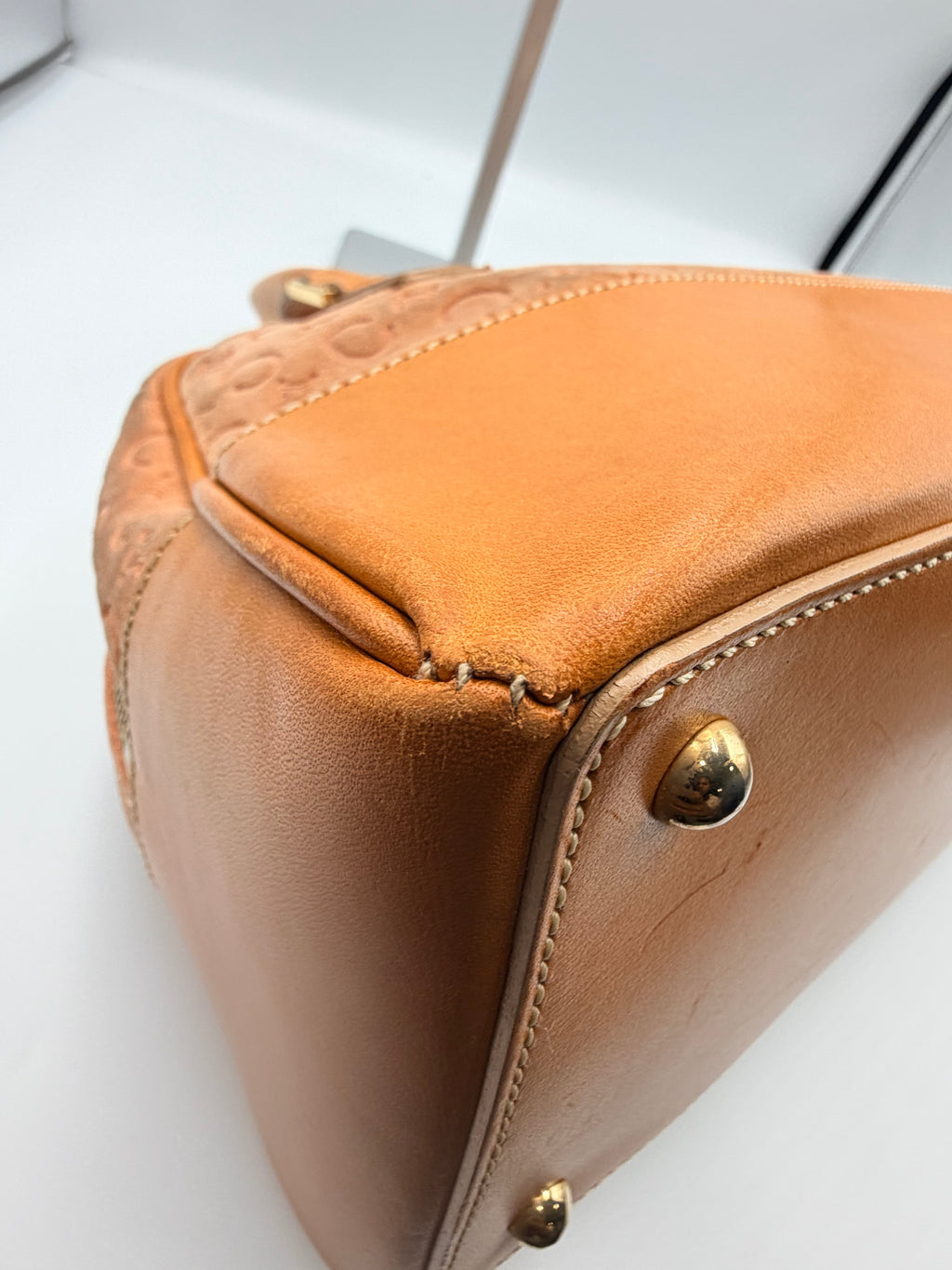 Celine Pink Suede Macadam Boston Bag