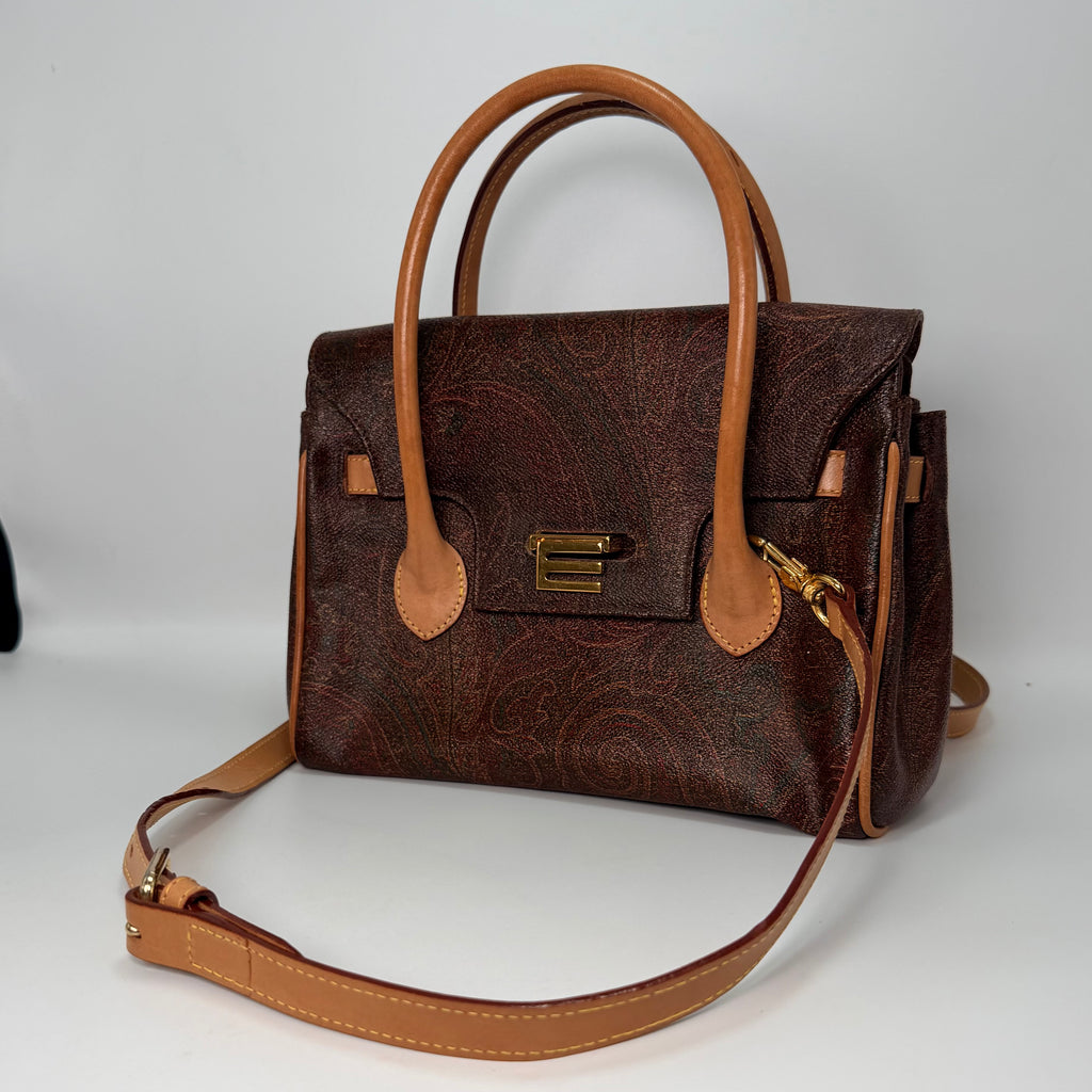 Etro Top Handle Bag with Crossbody Strap