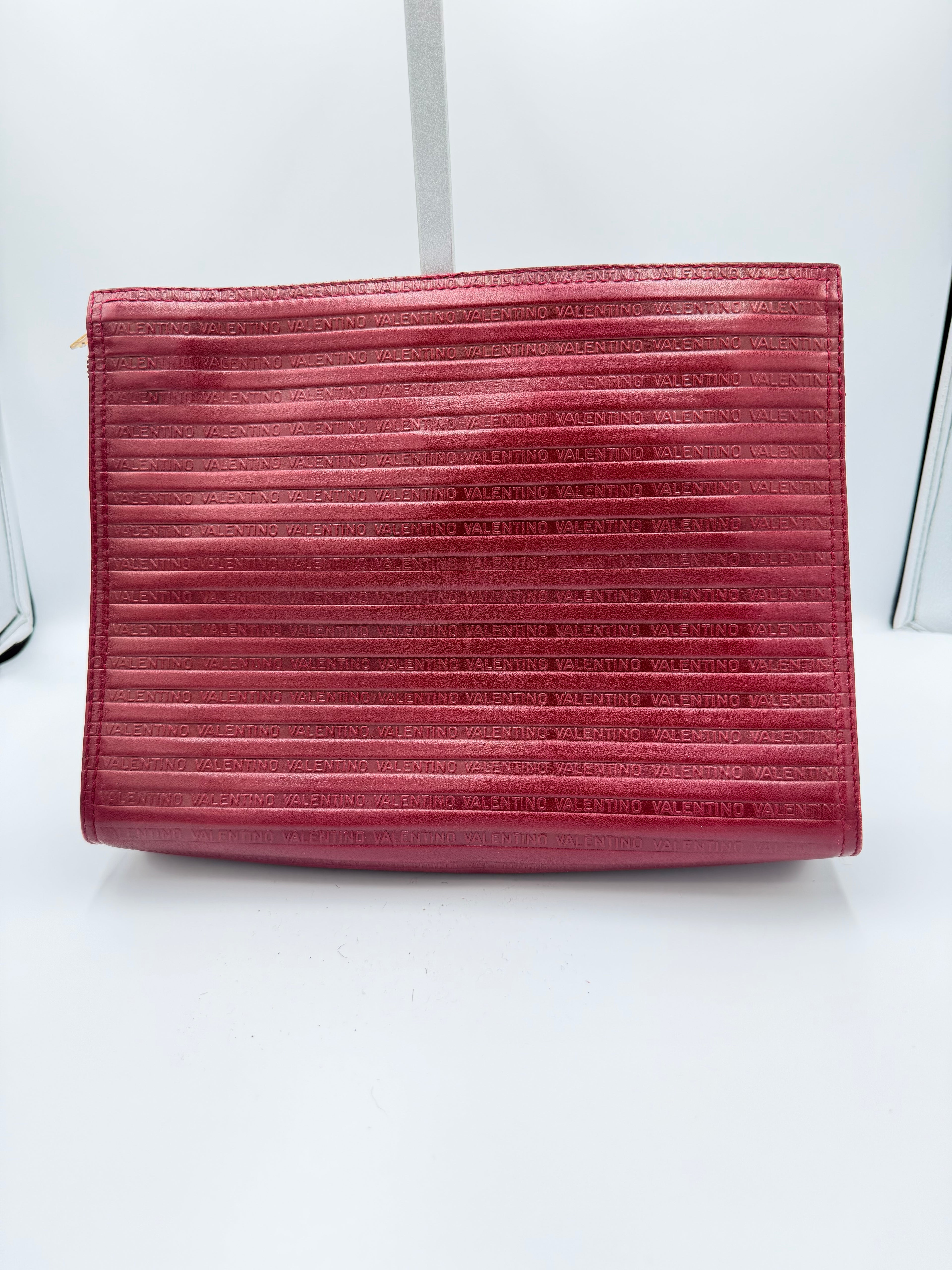 Valentino Vintage Logo Clutch - Red