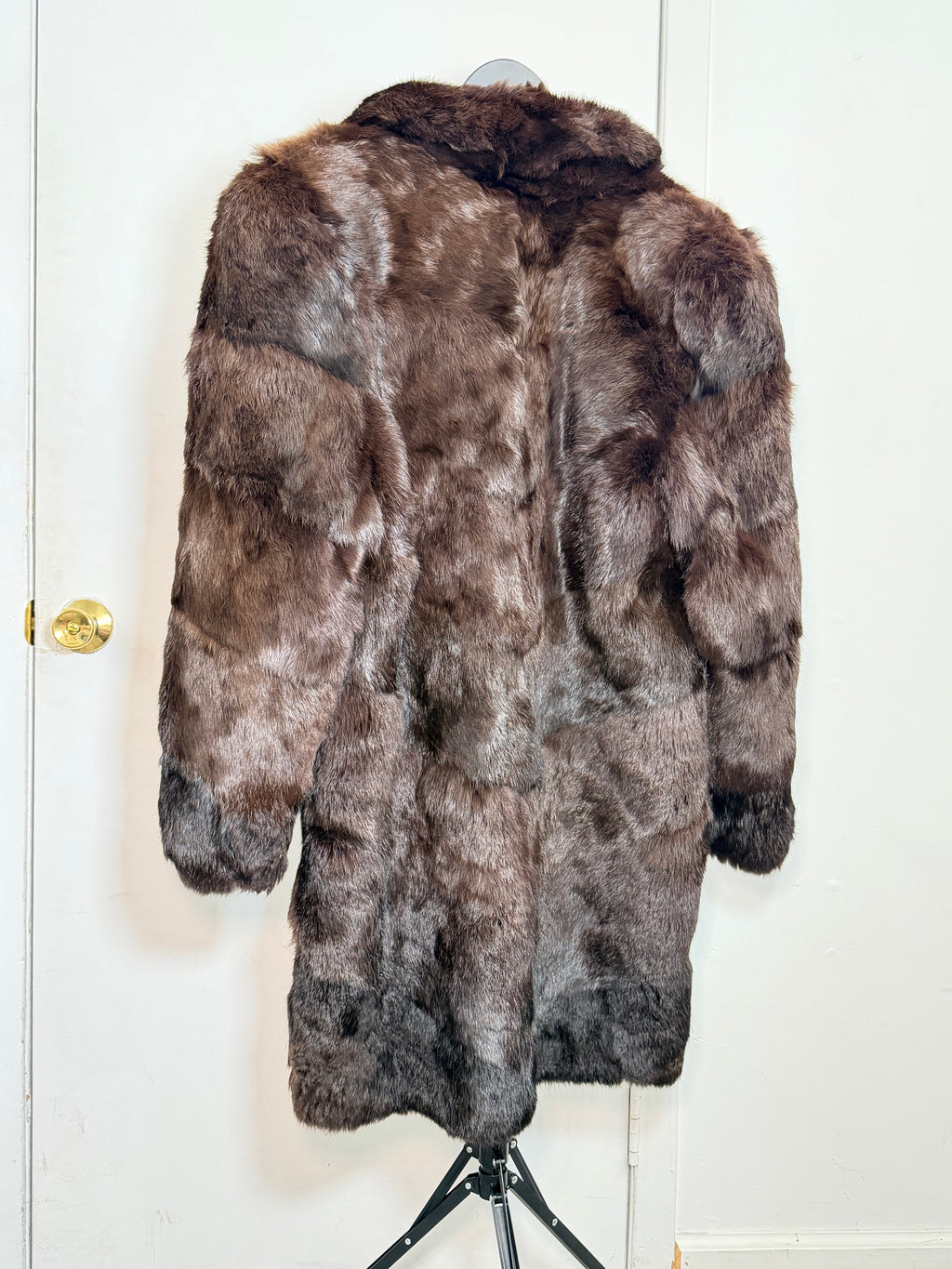 Vintage Dark Ranch Mink Fur Coat (Brown) – XL 012