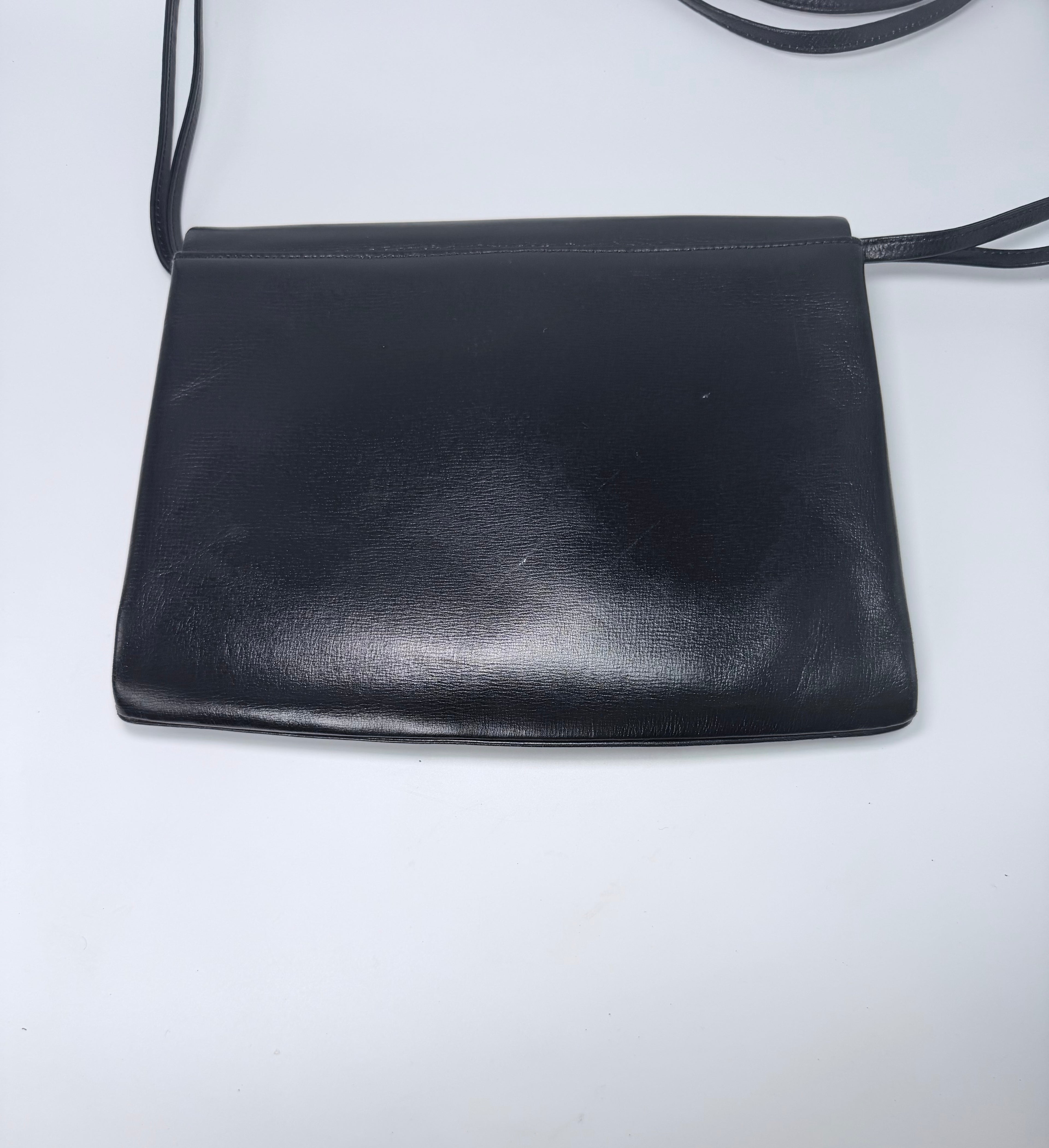 Balenciaga Black Leather Crossbody Bag