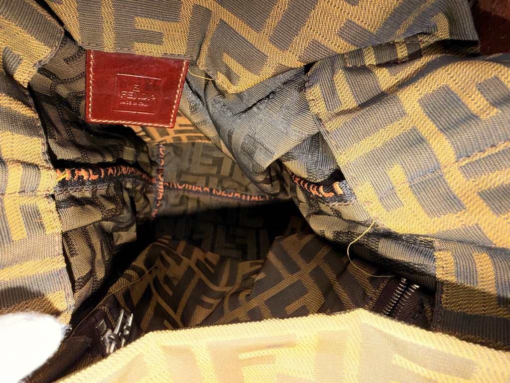 Fendi Vintage Zucca Monogram Shoulder Bag
