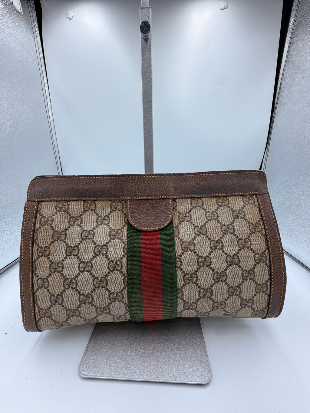 Gucci GG Supreme Web Clutch
