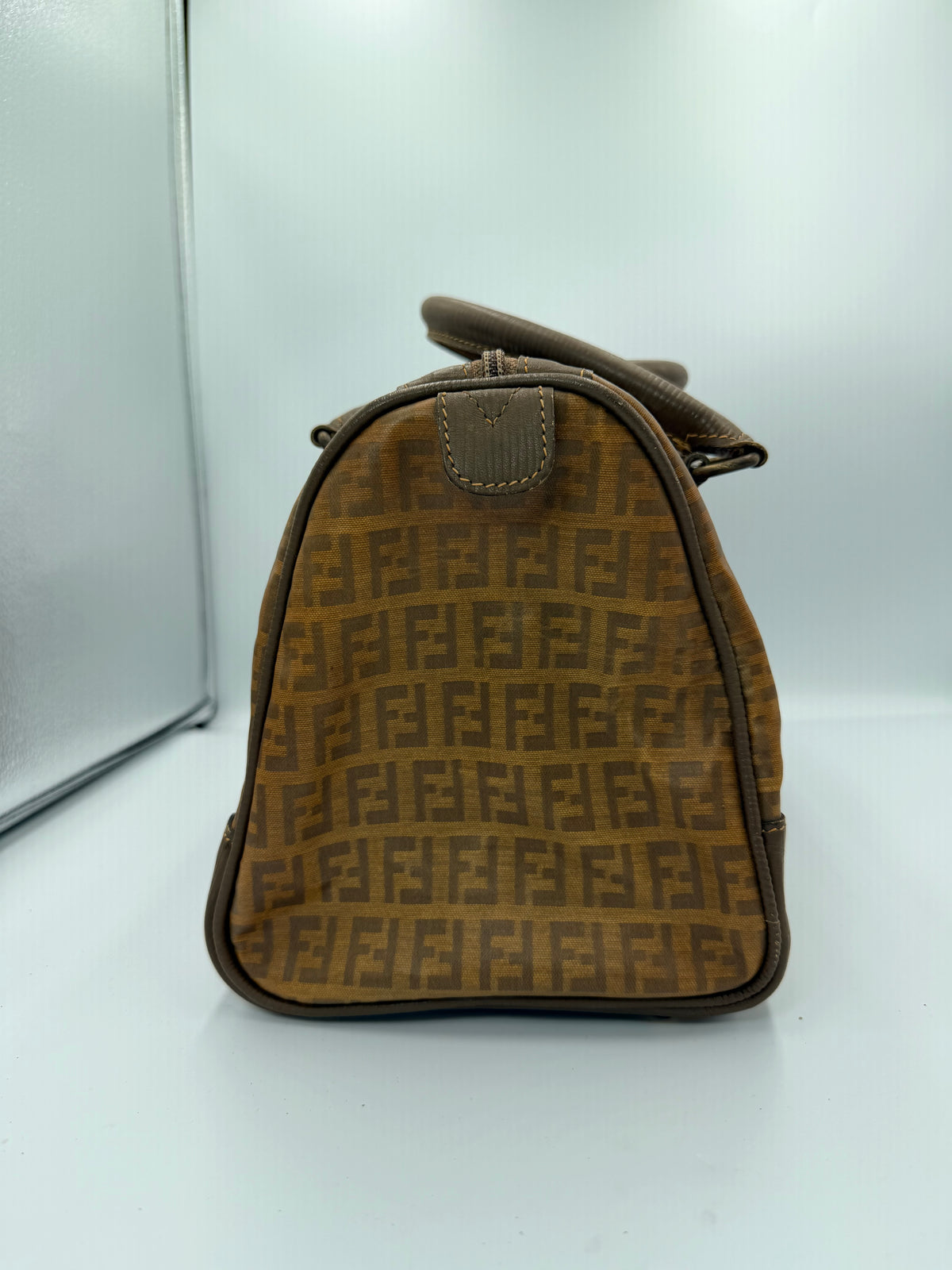 Fendi Zucca Monogram Boston Bag
