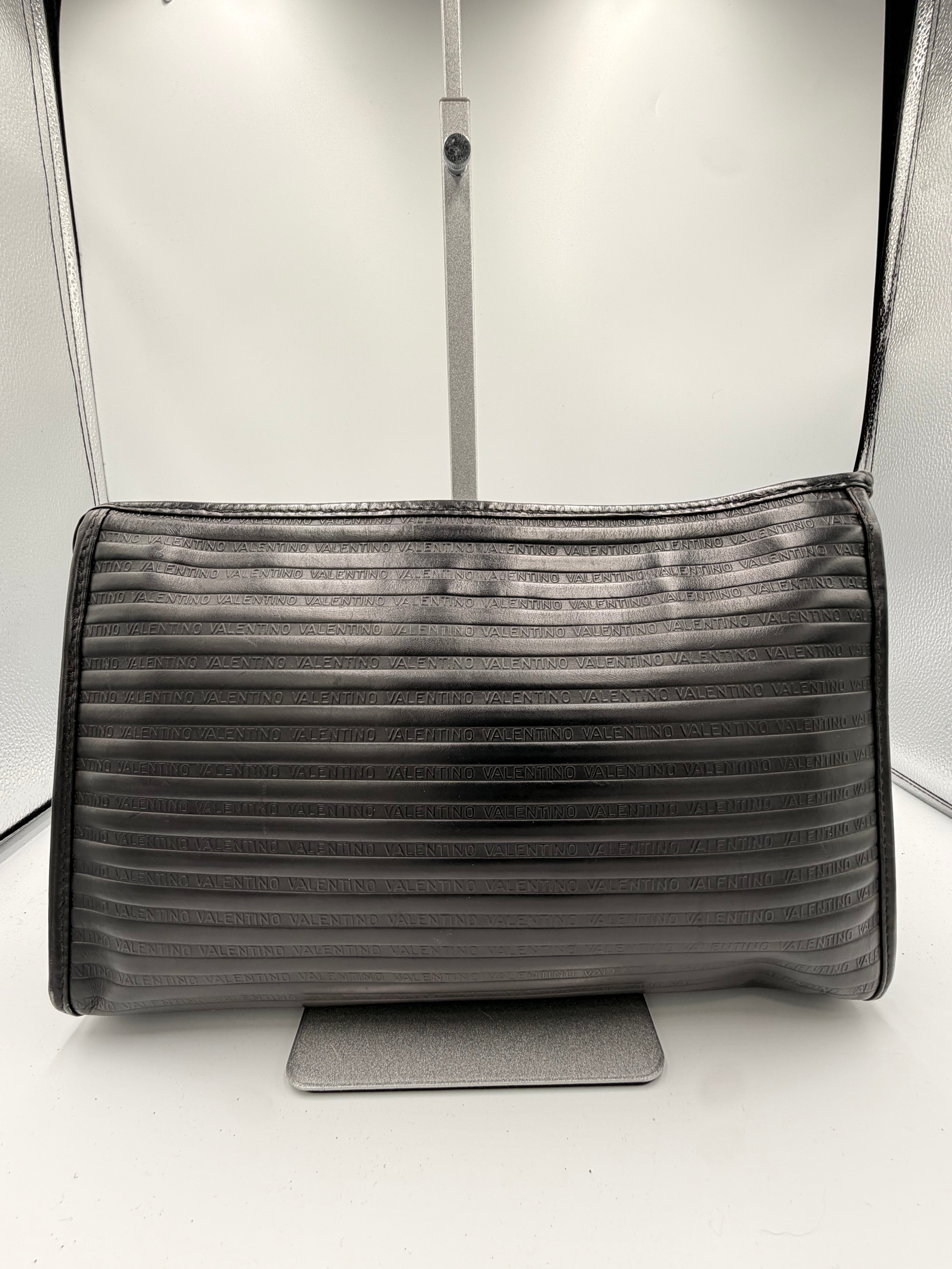 Valentino Garavani Black Logo Clutch / Pouch (Large)