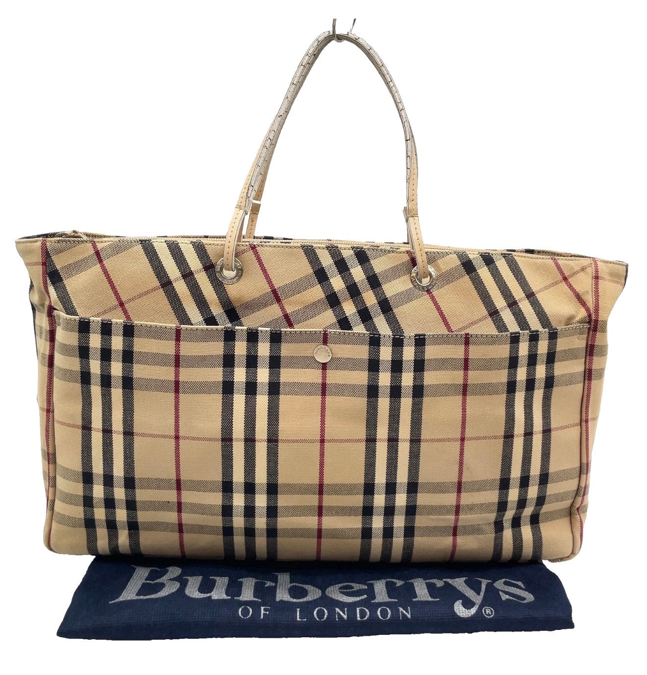 Burberry Nova Check Canvas Tote Bag