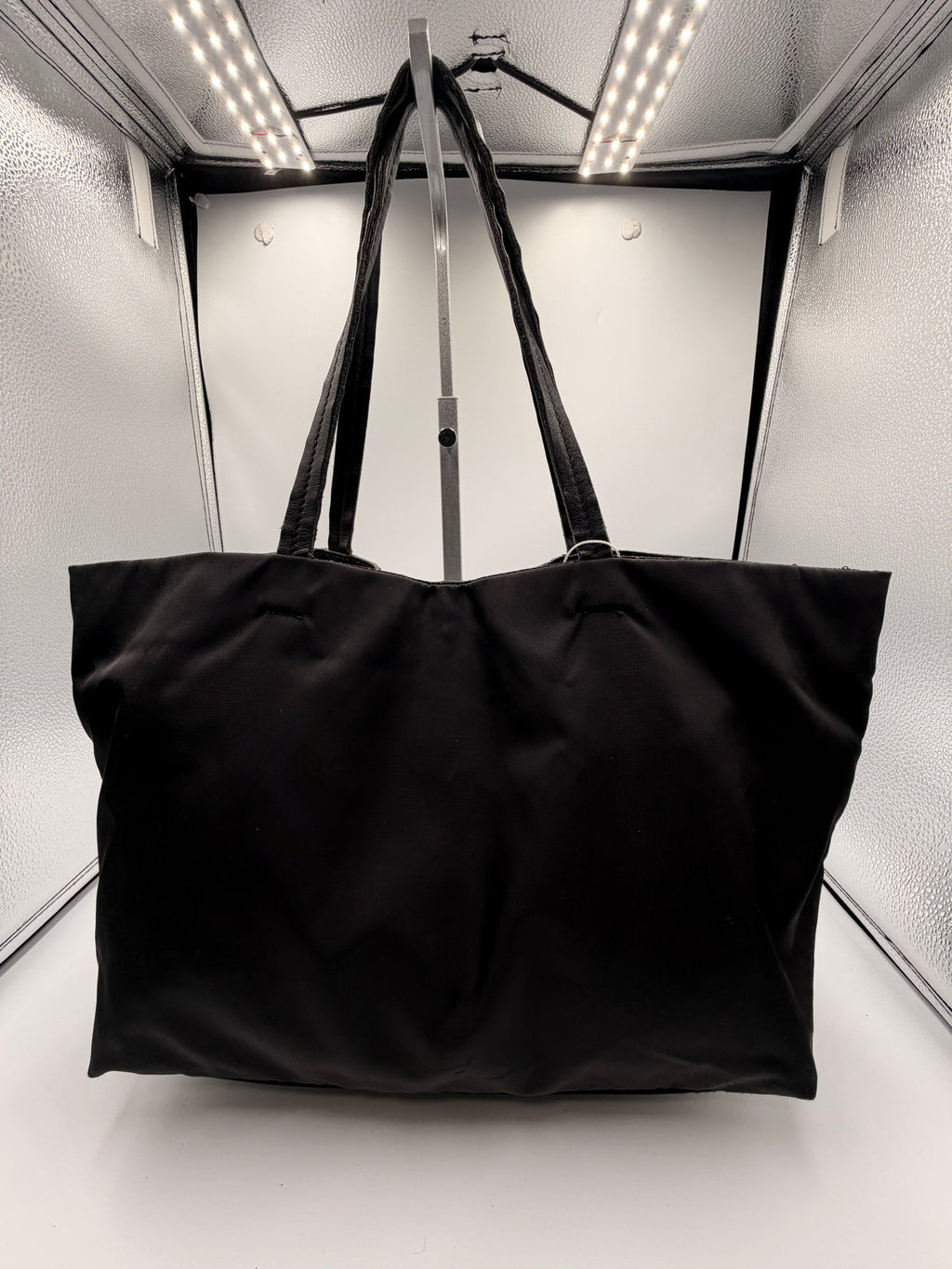 Salvatore Ferragamo Black Sequin Tote Bag