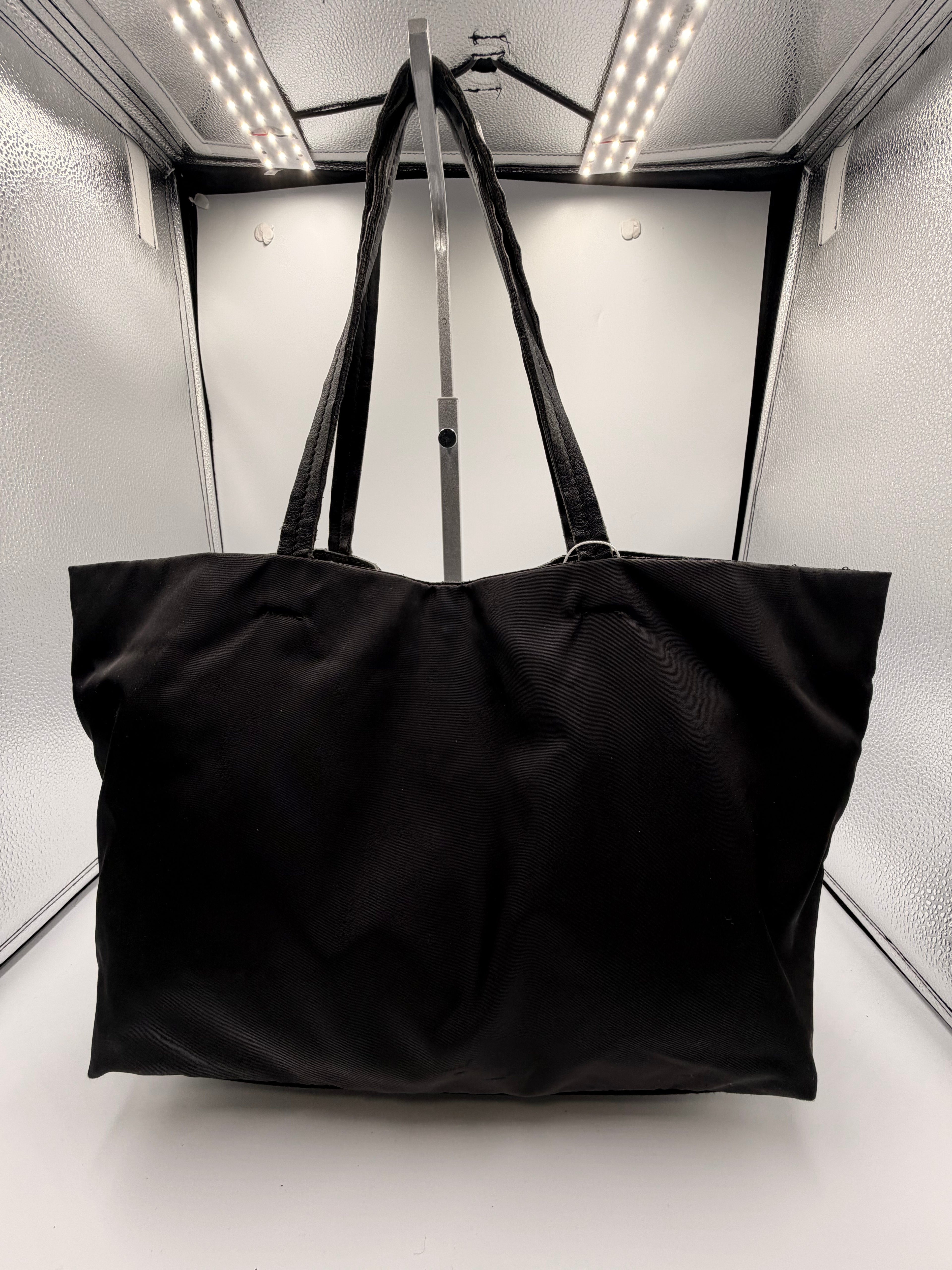 Salvatore Ferragamo Black Sequin Tote Bag