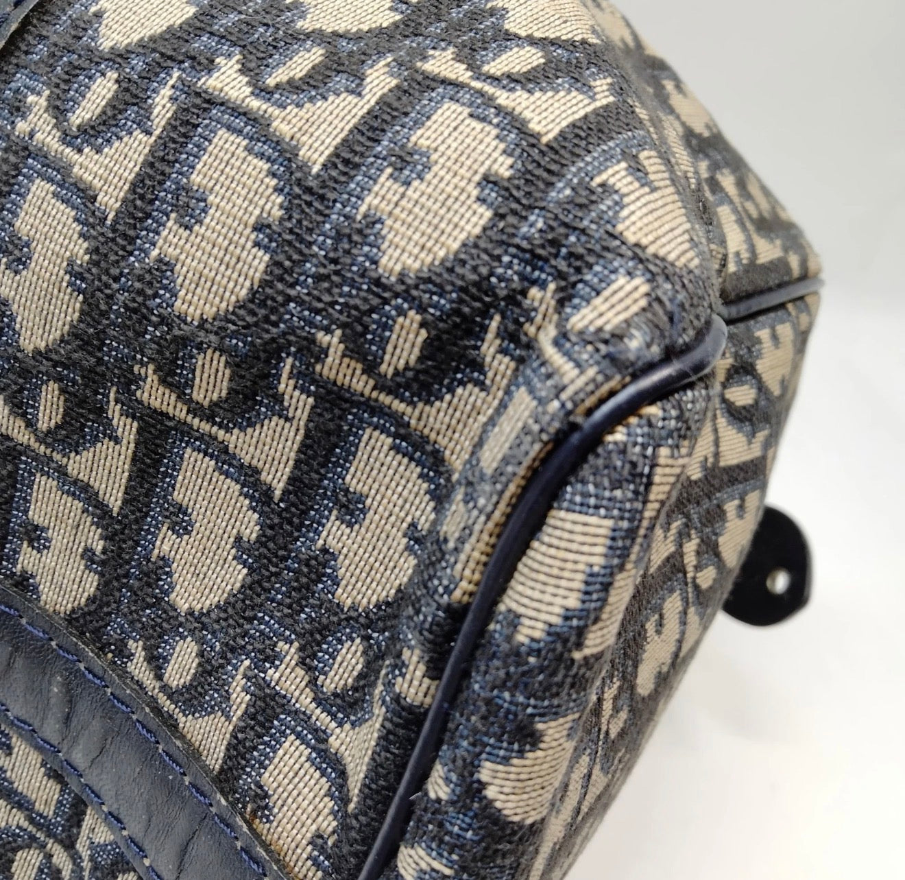 Christian Dior Trotter Boston Bag – Navy